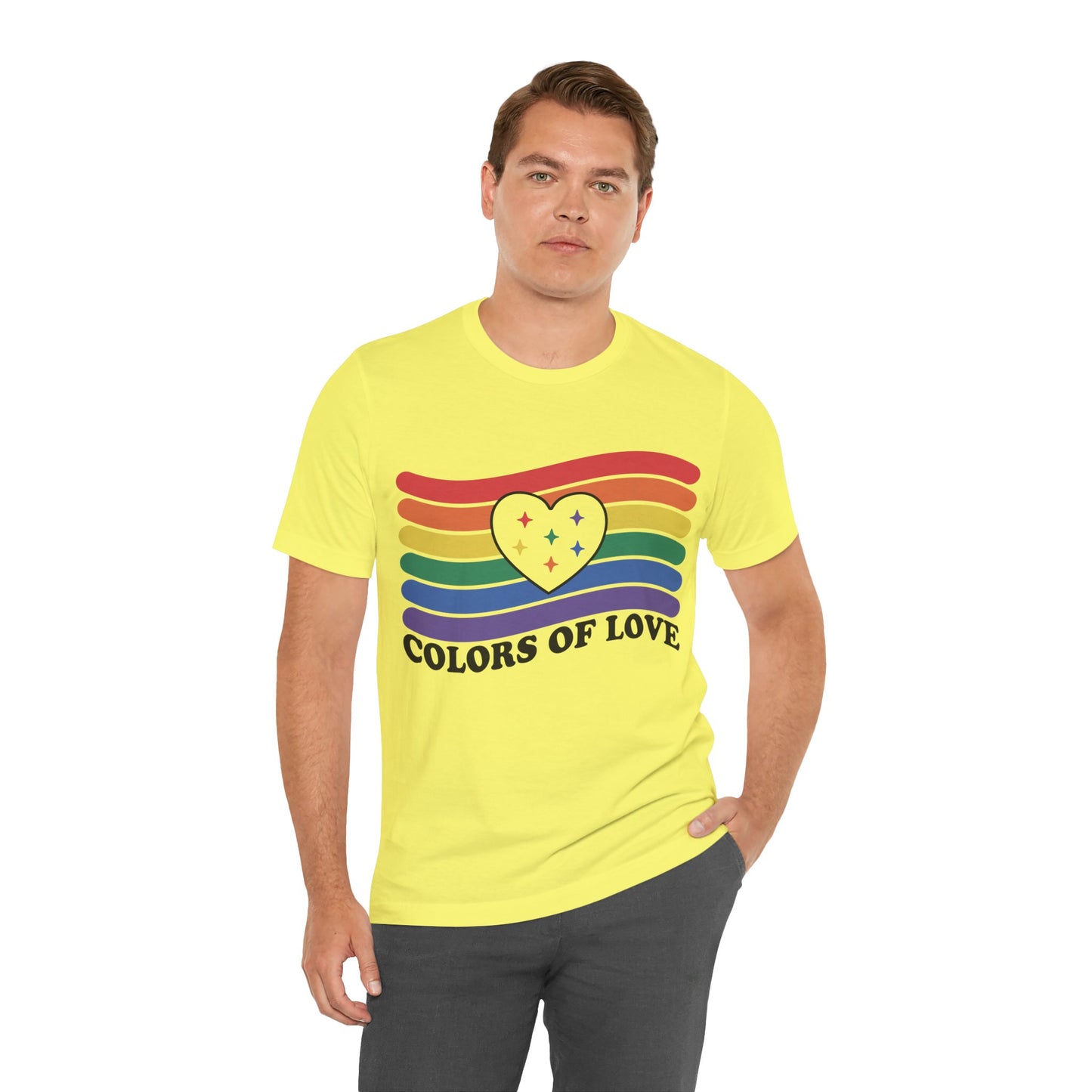 Valentines - Unisex Jersey Short Sleeve Tee - Colors Of Love