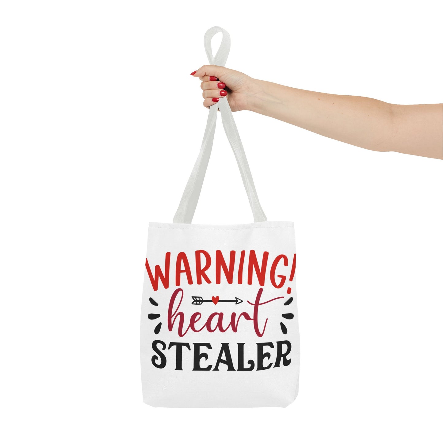 Valentine's - Tote Bag (AOP) - Warning Heart Stealer