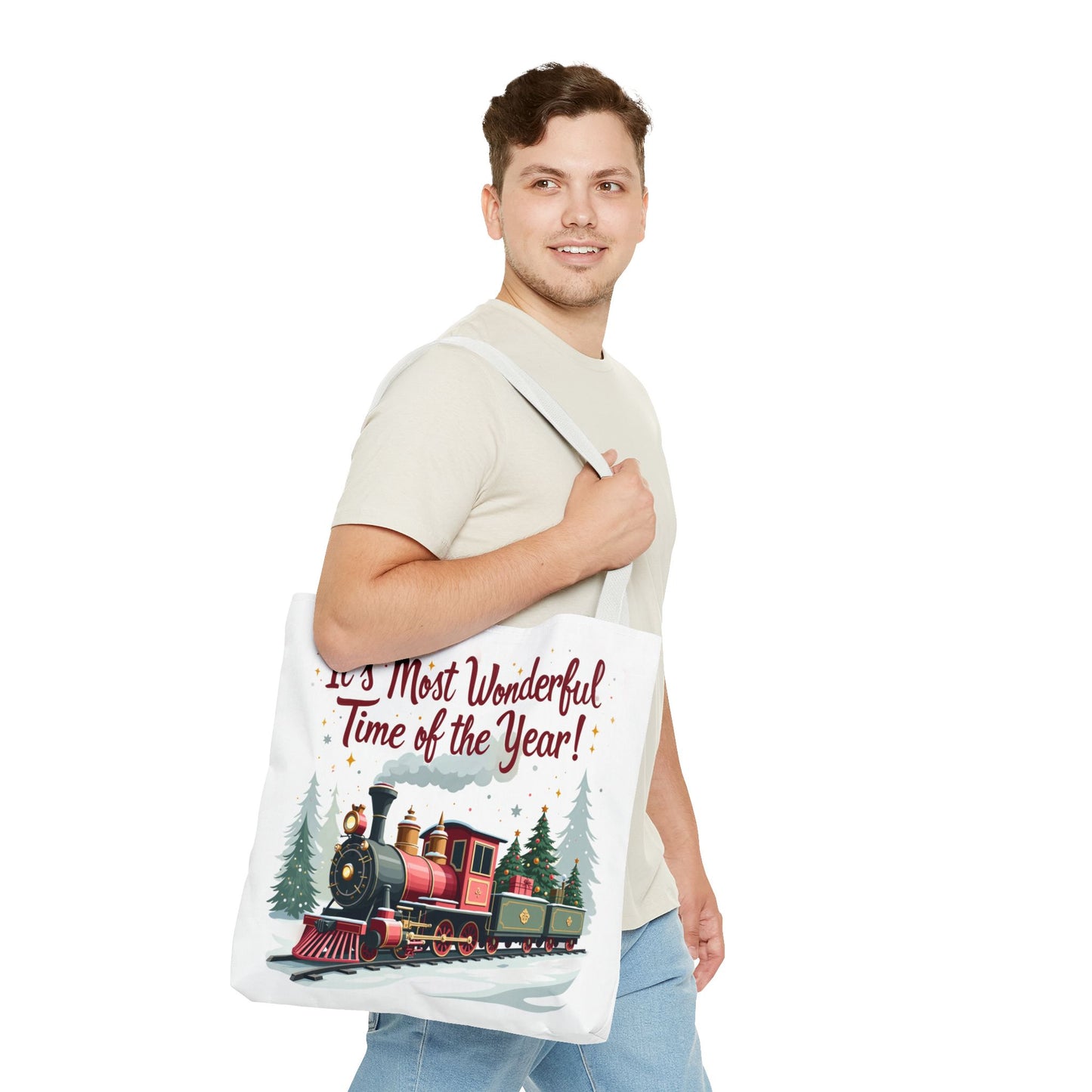 Christmas - Tote Bag (AOP) - It's Most Wonderful Time Of The Year