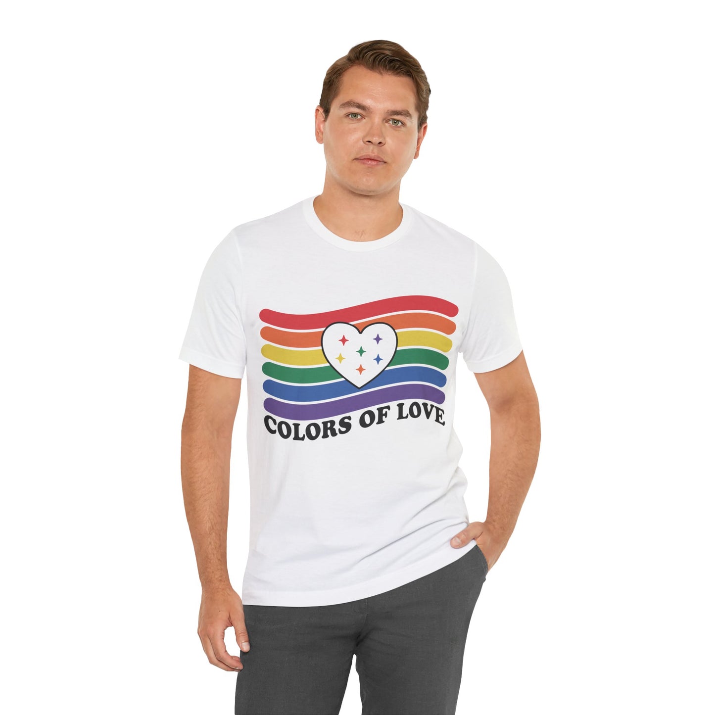 Valentines - Unisex Jersey Short Sleeve Tee - Colors Of Love