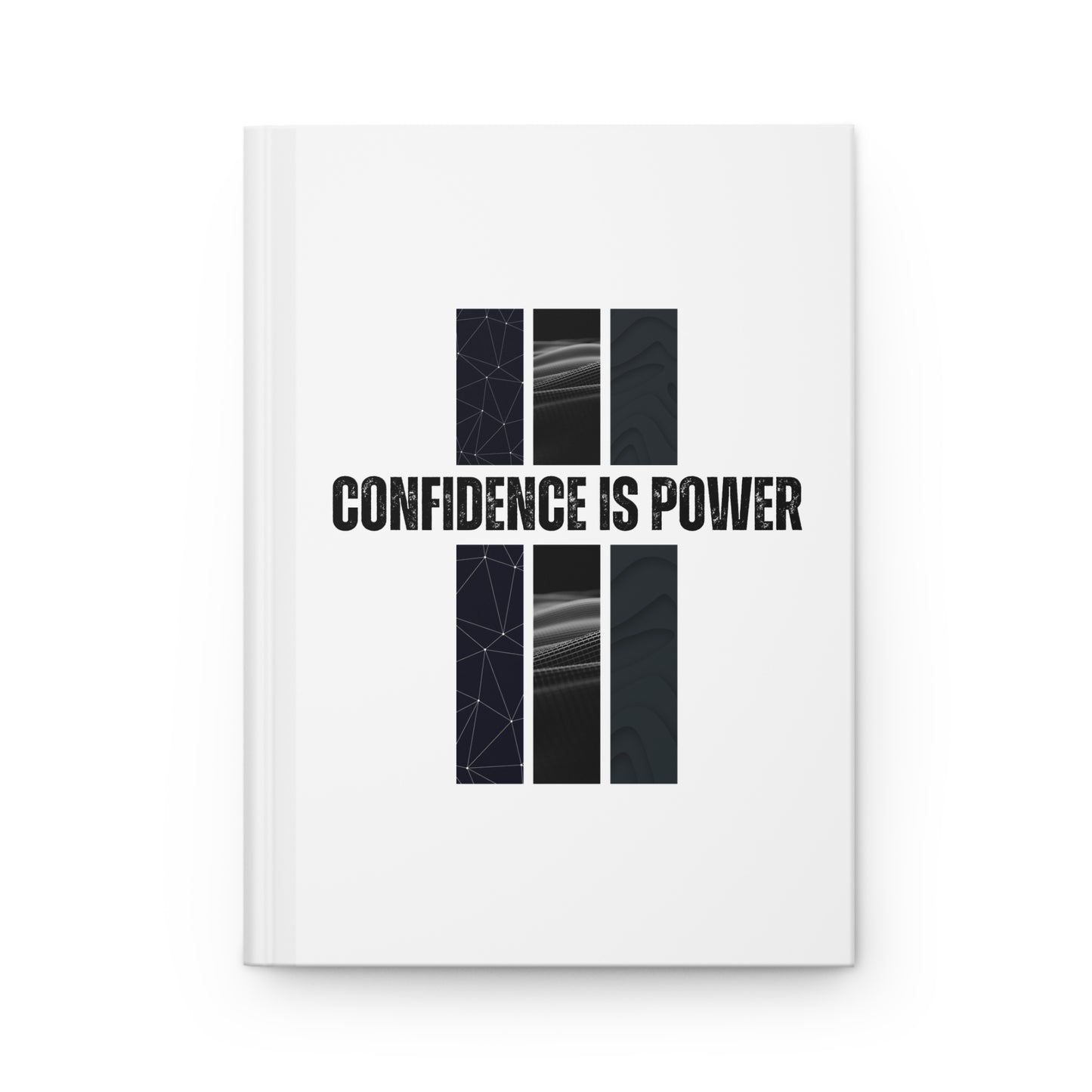 Hardcover Journal Matte - Confidence Is Power - White