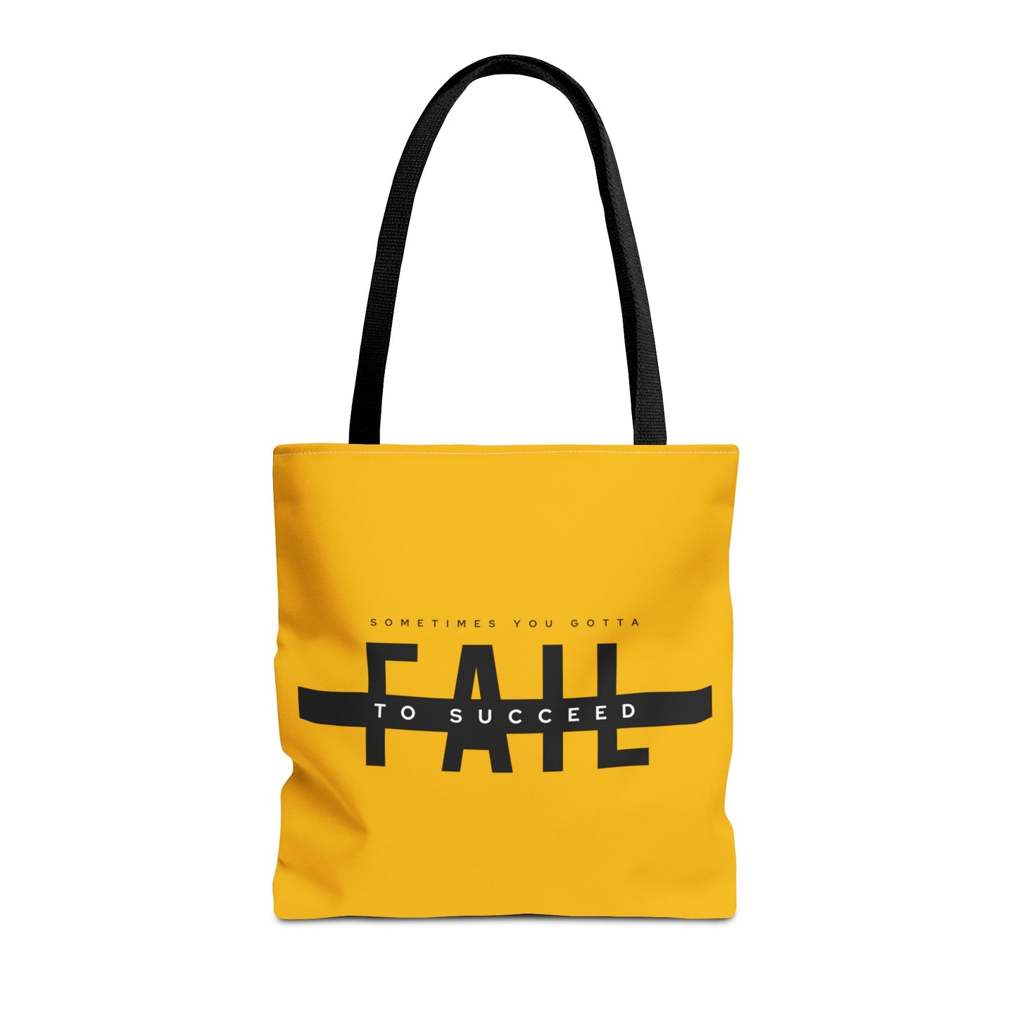 Tote Bag (AOP) - Sometimes You gotta Fail to succeed - Yellow