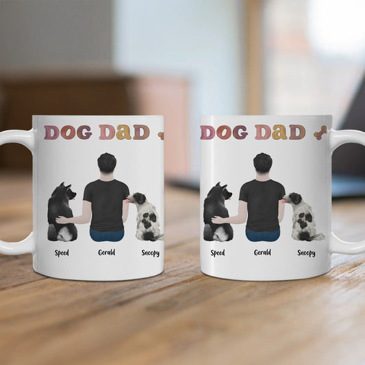 Customized Ceramic Mug, (11oz, 15oz) - Dog Dad