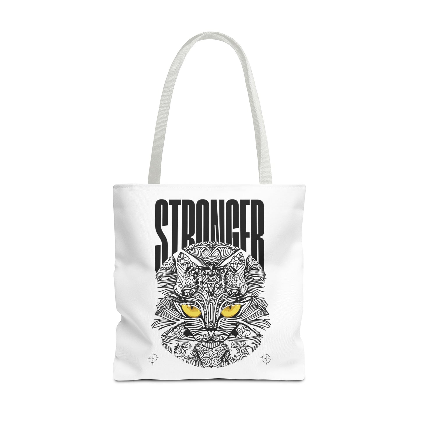 Tote Bag (AOP) - Stronger - White