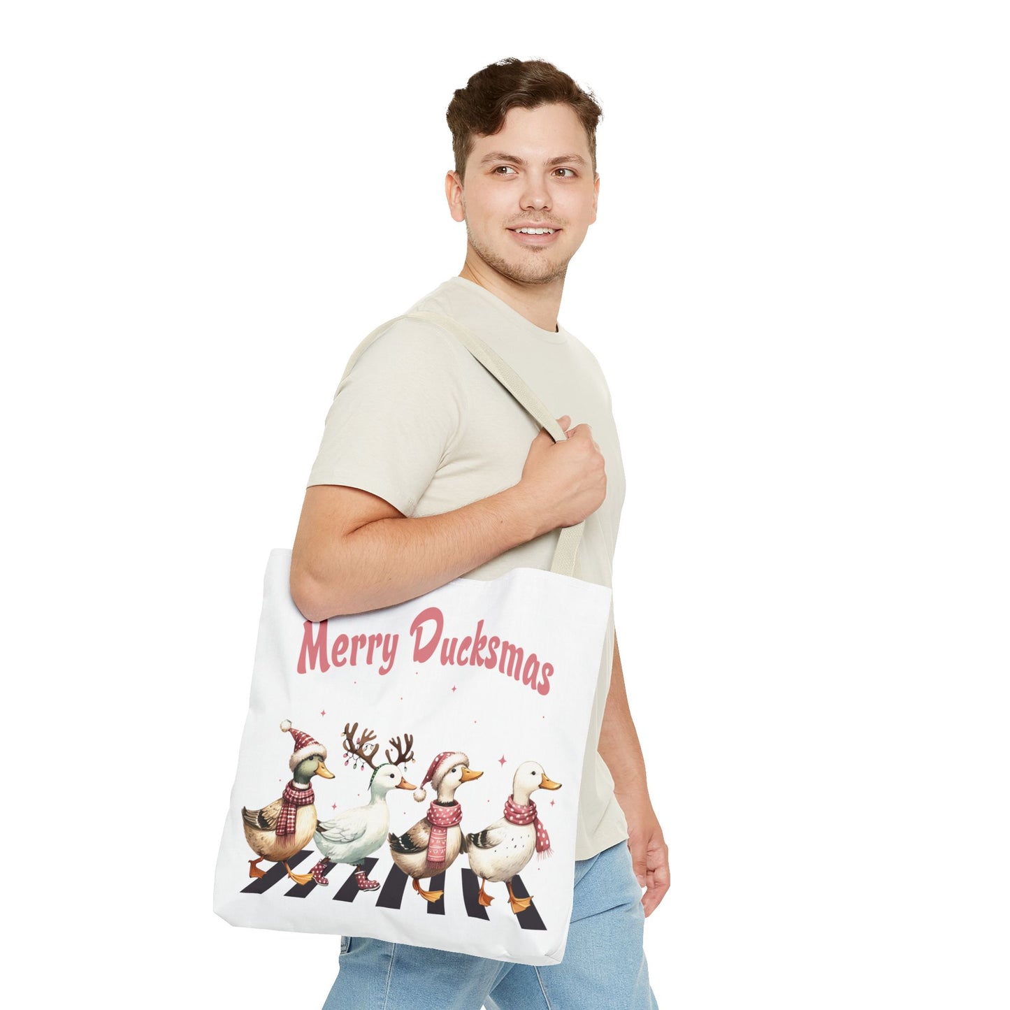 Christmas - Tote Bag (AOP) - Merry Ducksmas