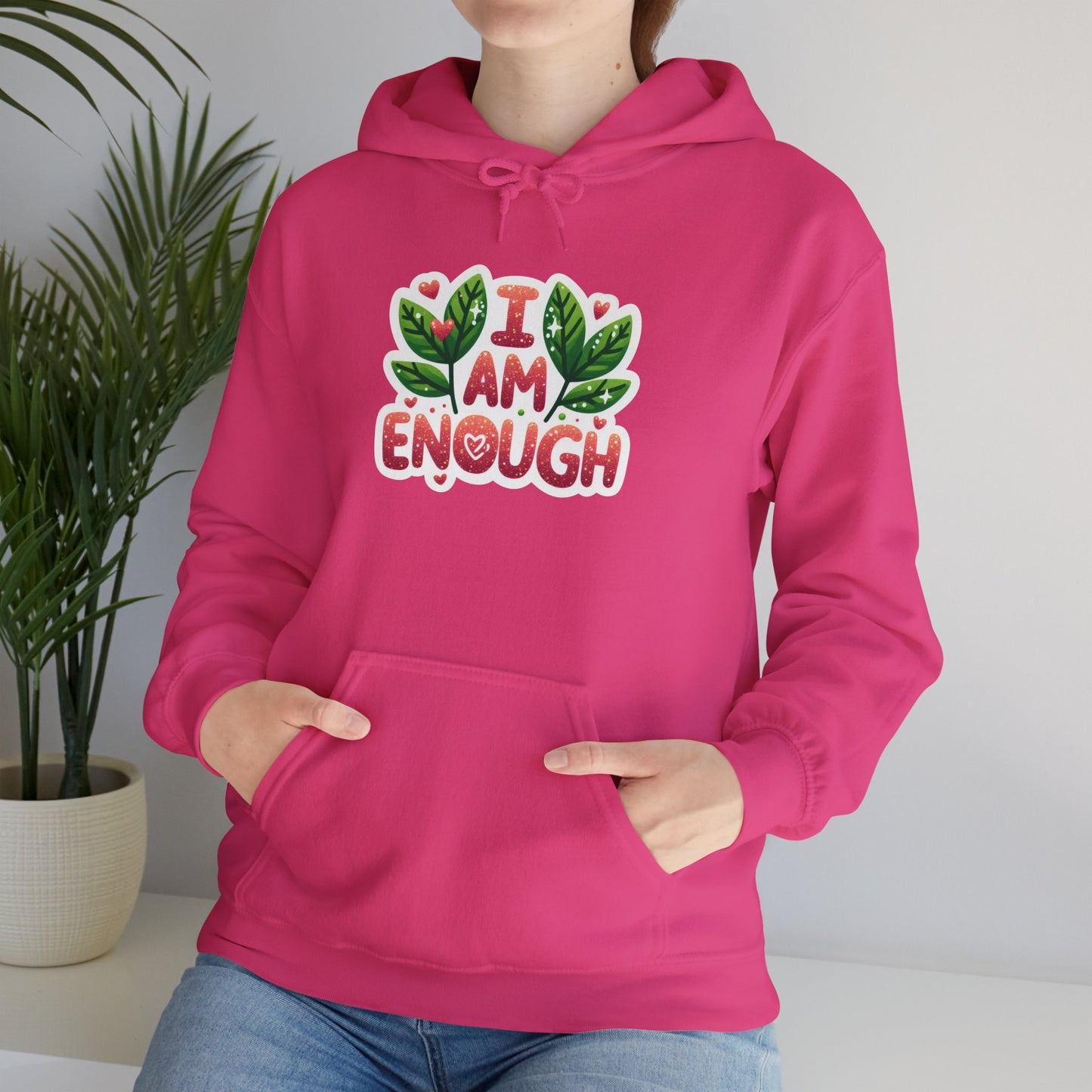 Unisex Heavy Blend™ Hooded Sweatshirt - I AM ENOUGH -