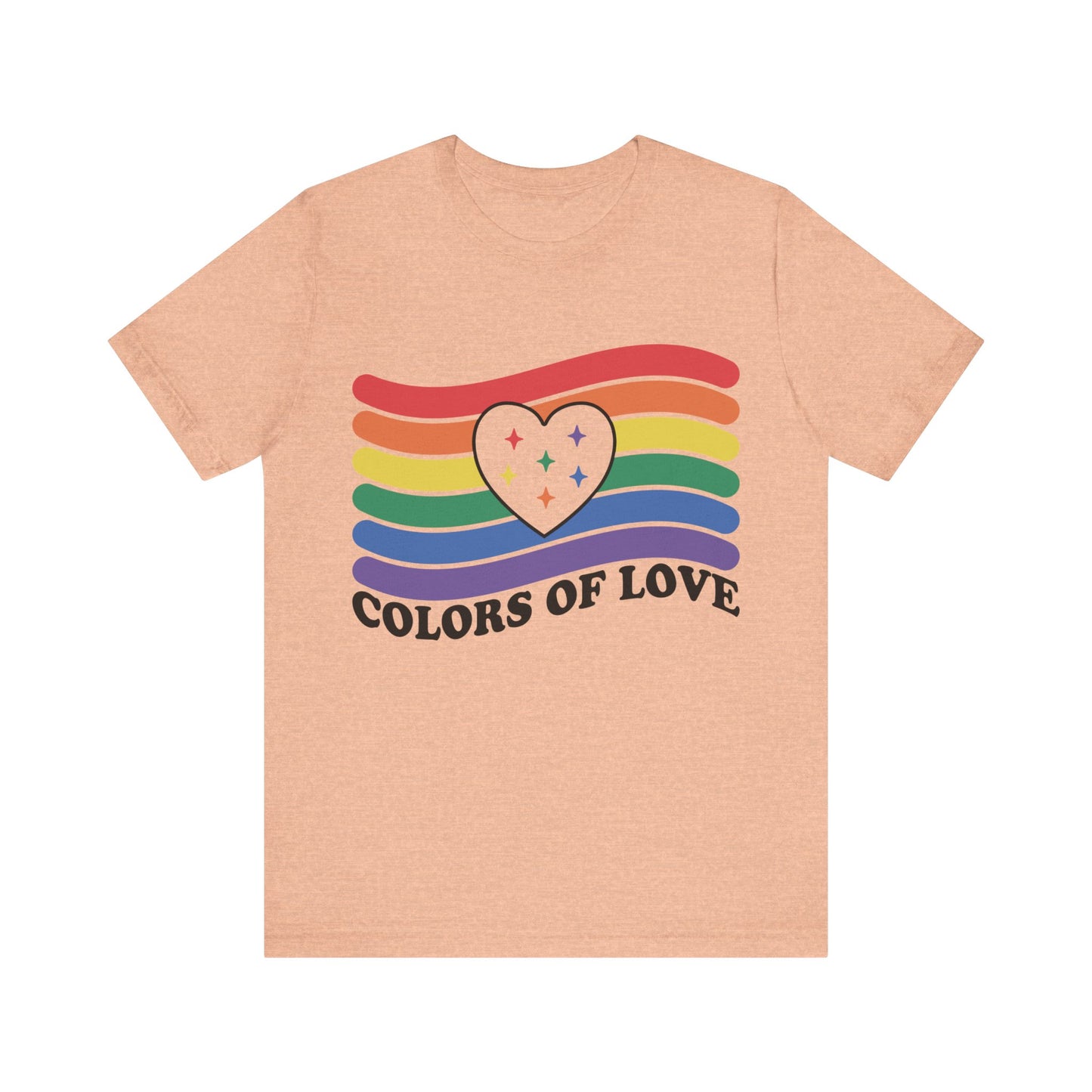 Valentines - Unisex Jersey Short Sleeve Tee - Colors Of Love