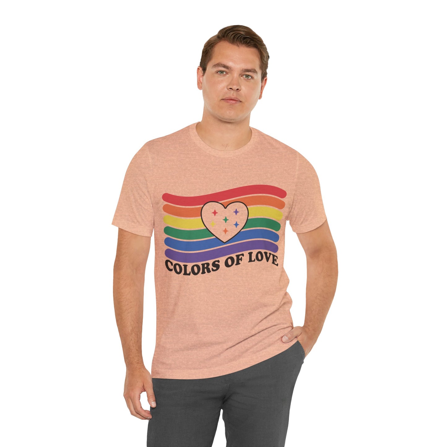 Valentines - Unisex Jersey Short Sleeve Tee - Colors Of Love