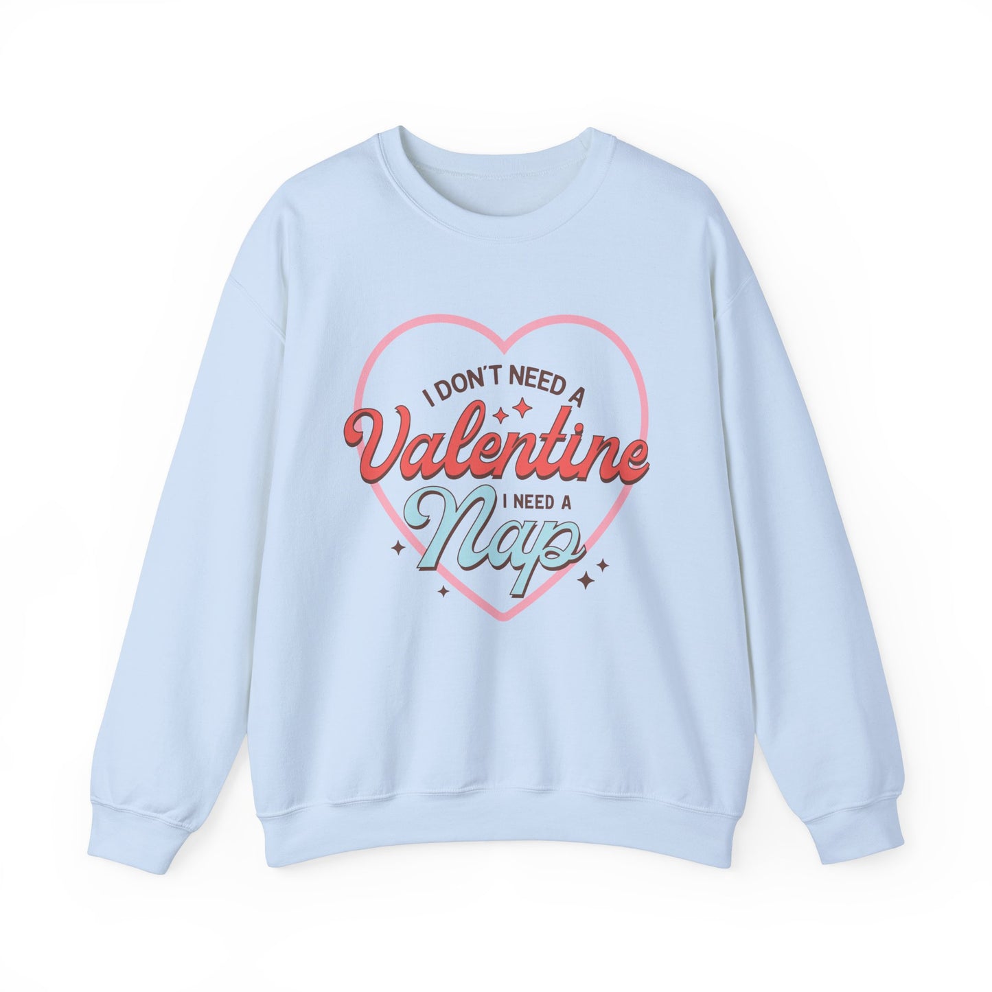 Valentine's - Unisex Heavy Blend™ Crewneck Sweatshirt - Valentine Nap