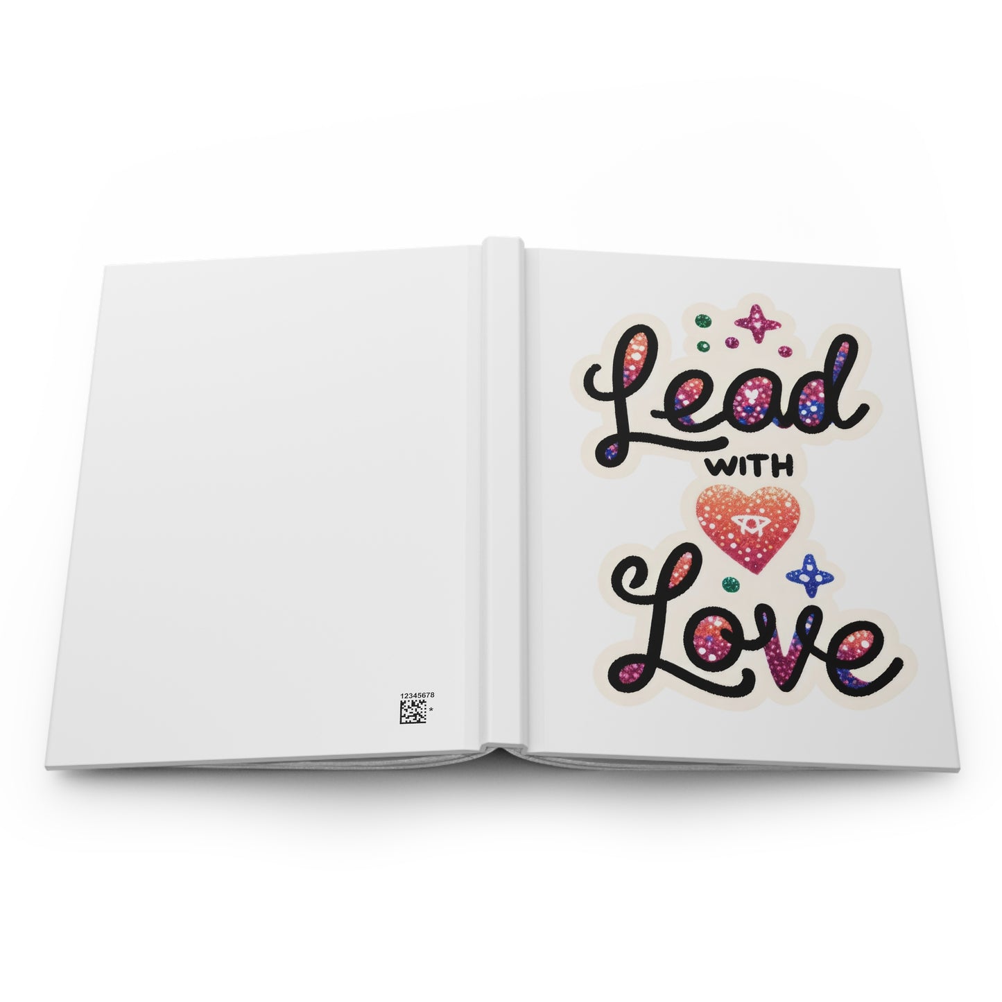 Hardcover Journal Matte - Lead With Love - White