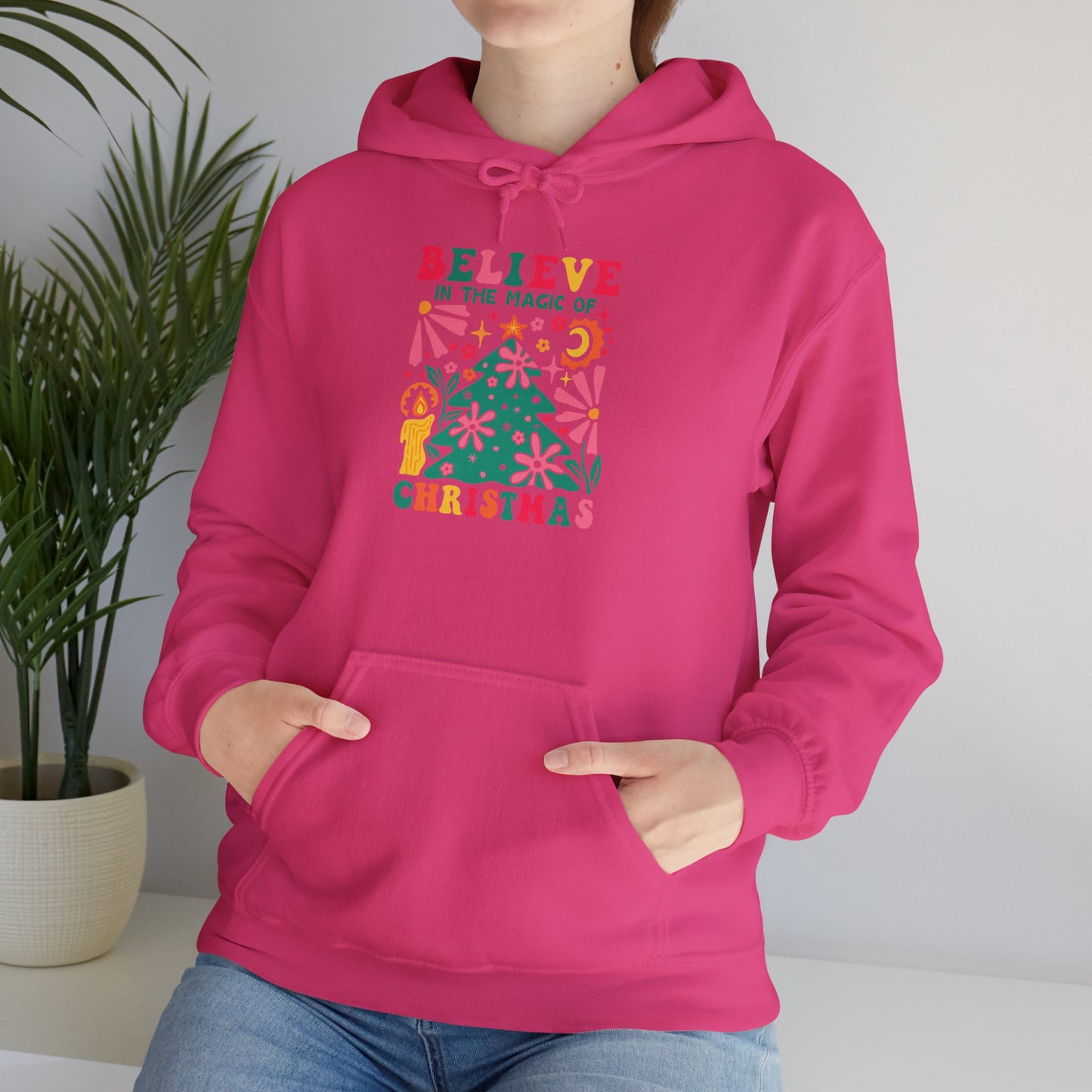 Christmas - Unisex Heavy Blend™ Hooded Sweatshirt - Believe In The Magic Of Christmas