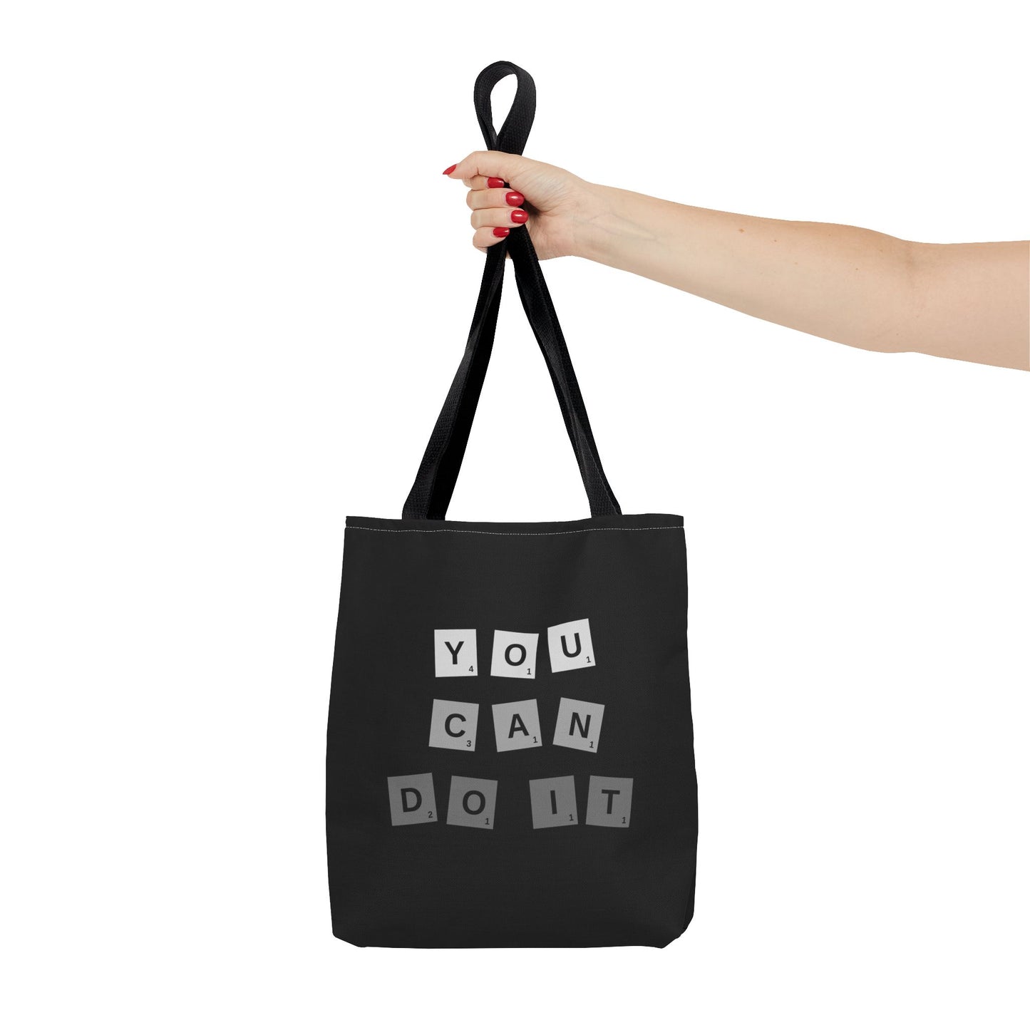 Tote Bag (AOP) - You Can Do It - Black