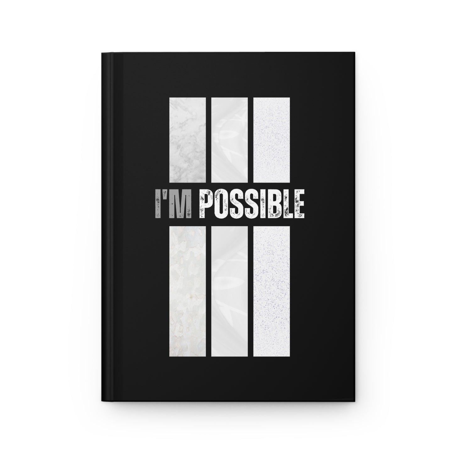 Hardcover Journal Matte -  I'm Possible - Black