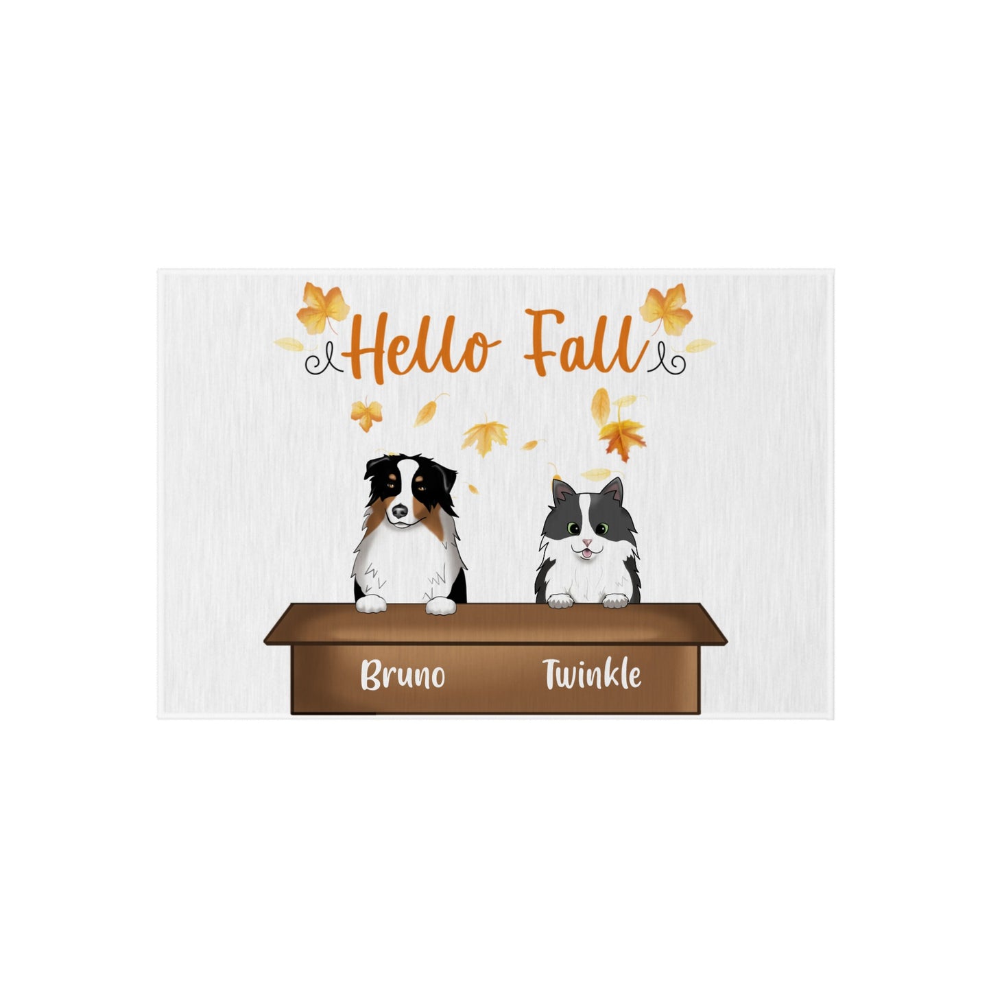 Customized Outdoor Rug - Hello Fall