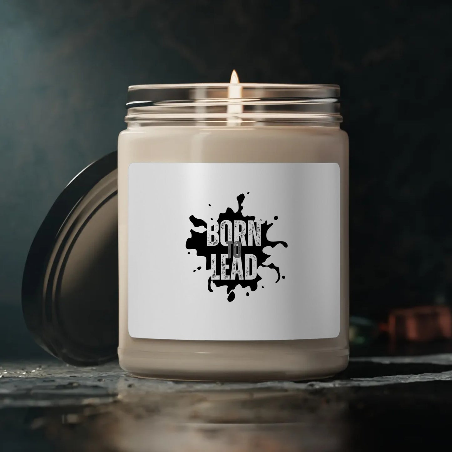 Scented Soy Candle, 9oz - BORN TO LEAD -