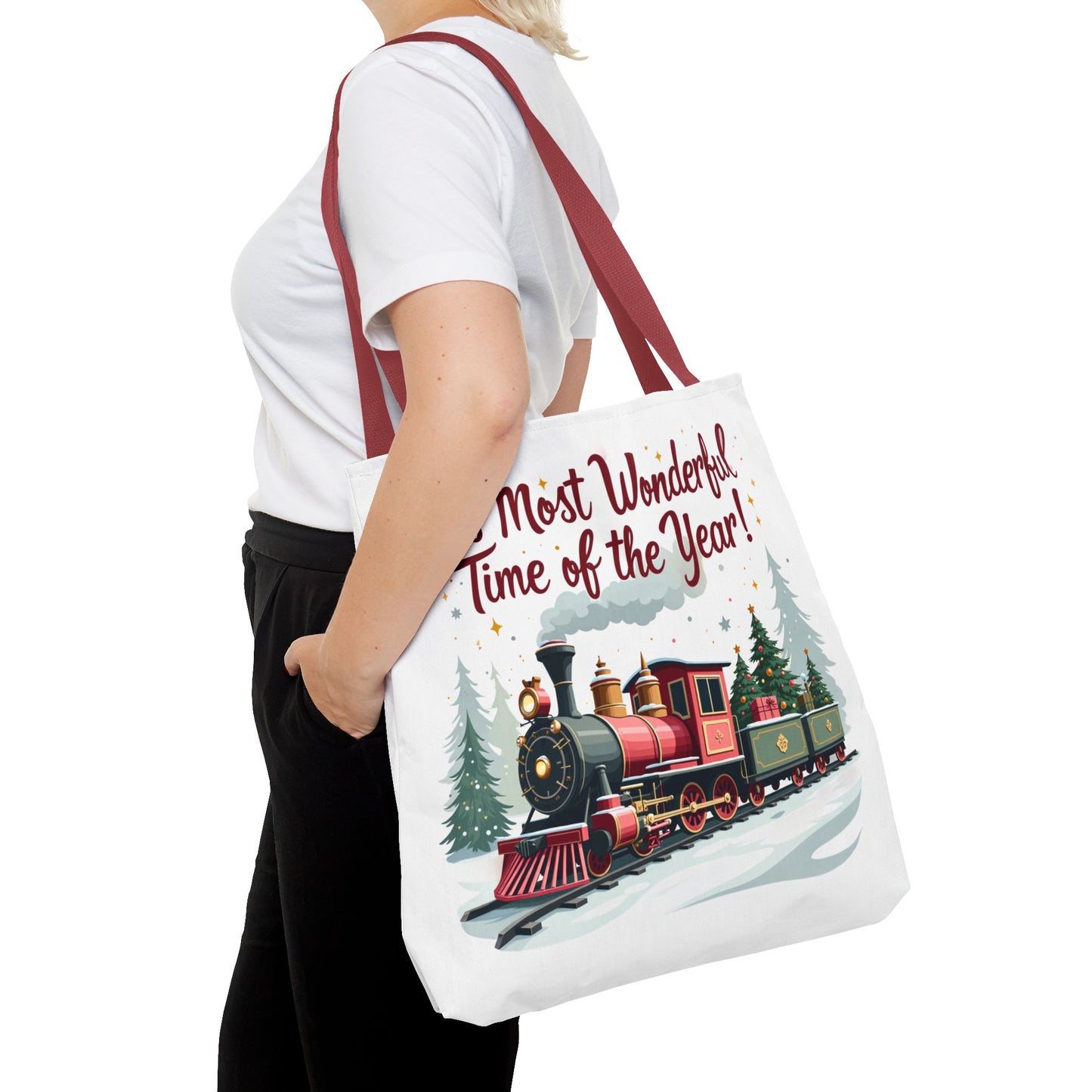 Christmas - Tote Bag (AOP) - It's Most Wonderful Time Of The Year