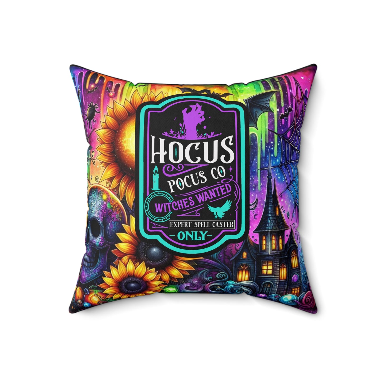 Halloween - Spun Polyester Square Pillow - Hocus Pocus 2