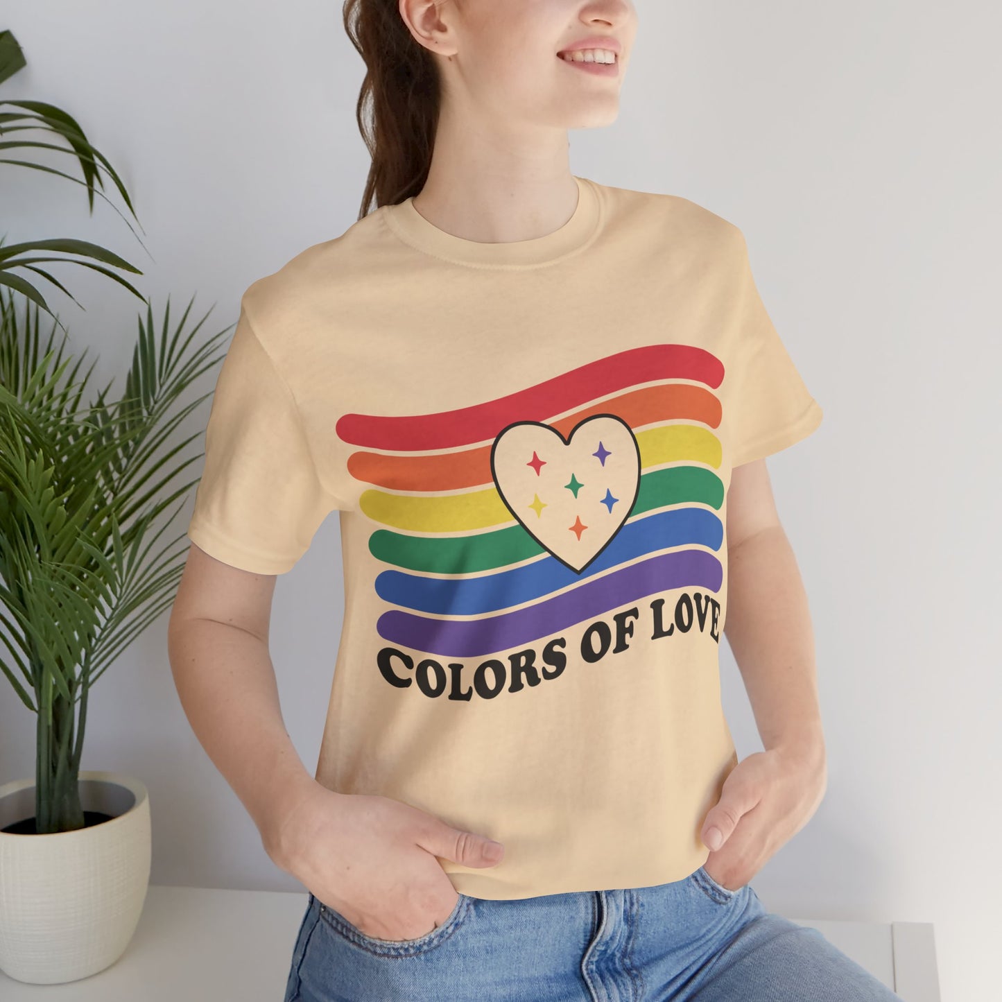 Valentines - Unisex Jersey Short Sleeve Tee - Colors Of Love