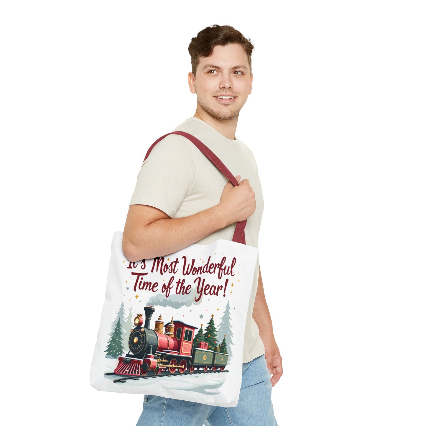 Christmas - Tote Bag (AOP) - It's Most Wonderful Time Of The Year