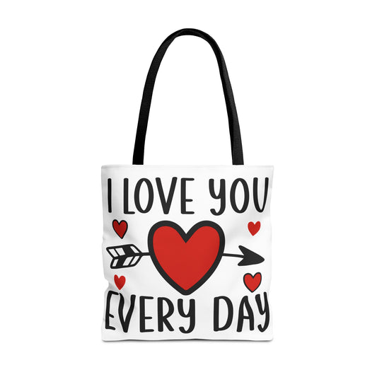 Valentine's - Tote Bag (AOP) - I Love You Every Day