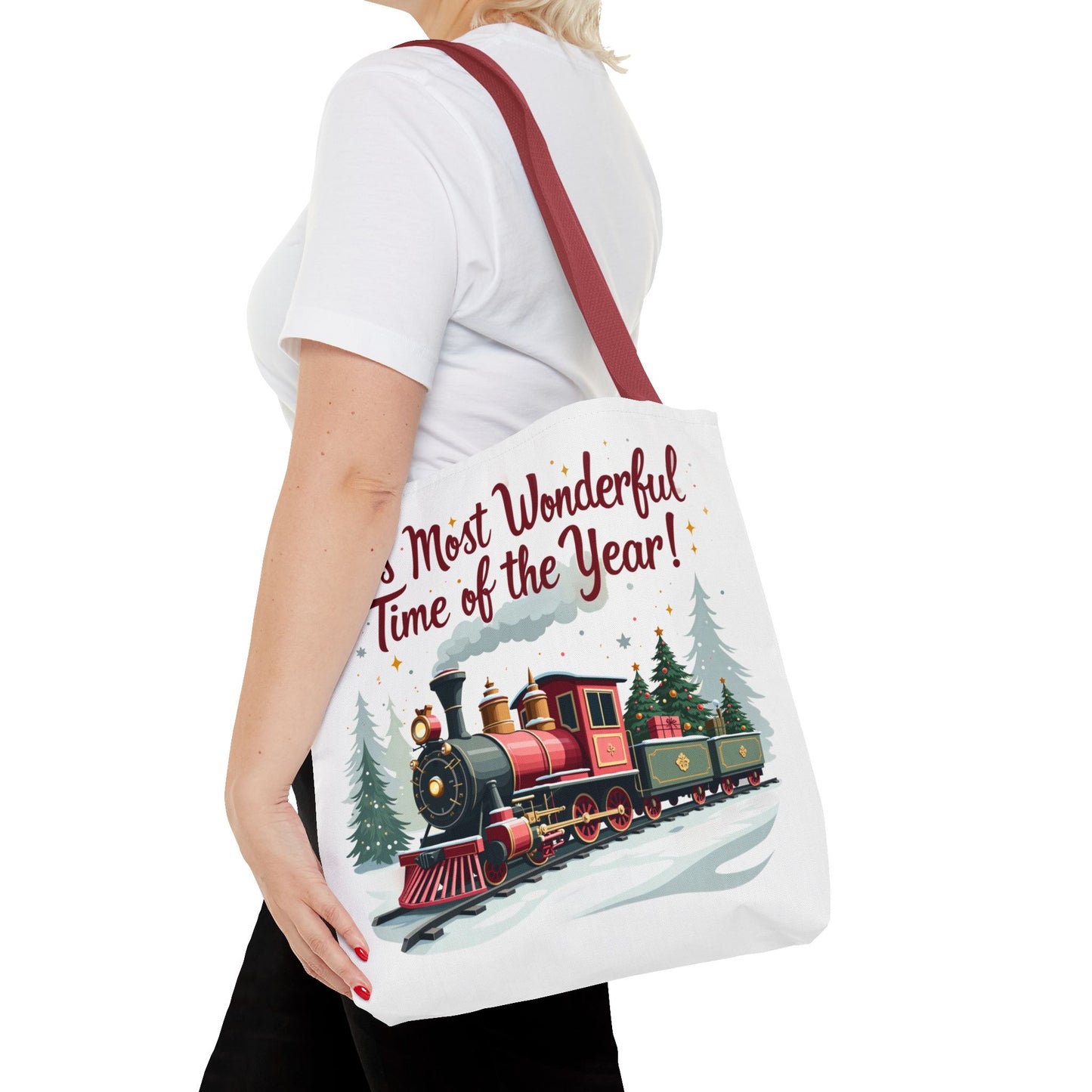 Christmas - Tote Bag (AOP) - It's Most Wonderful Time Of The Year