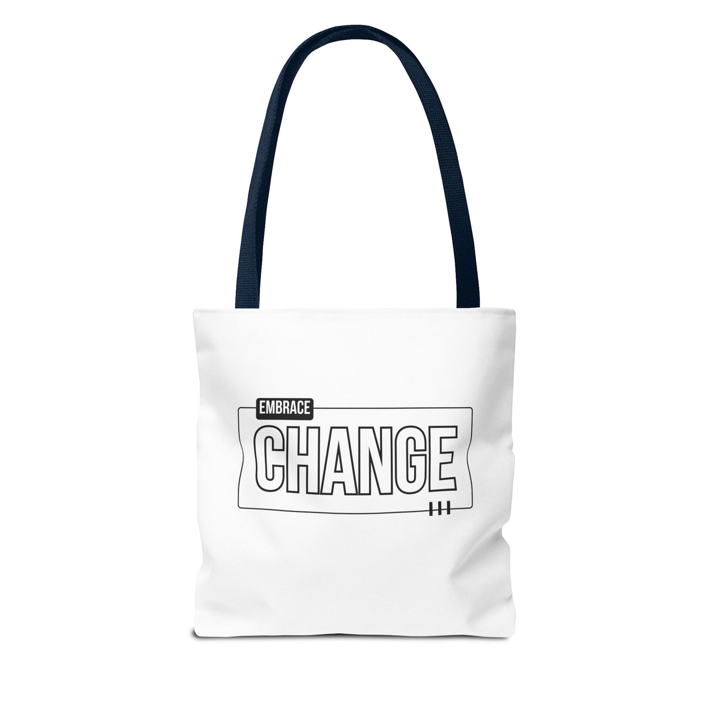 Tote Bag (AOP) - Embrace Change - White