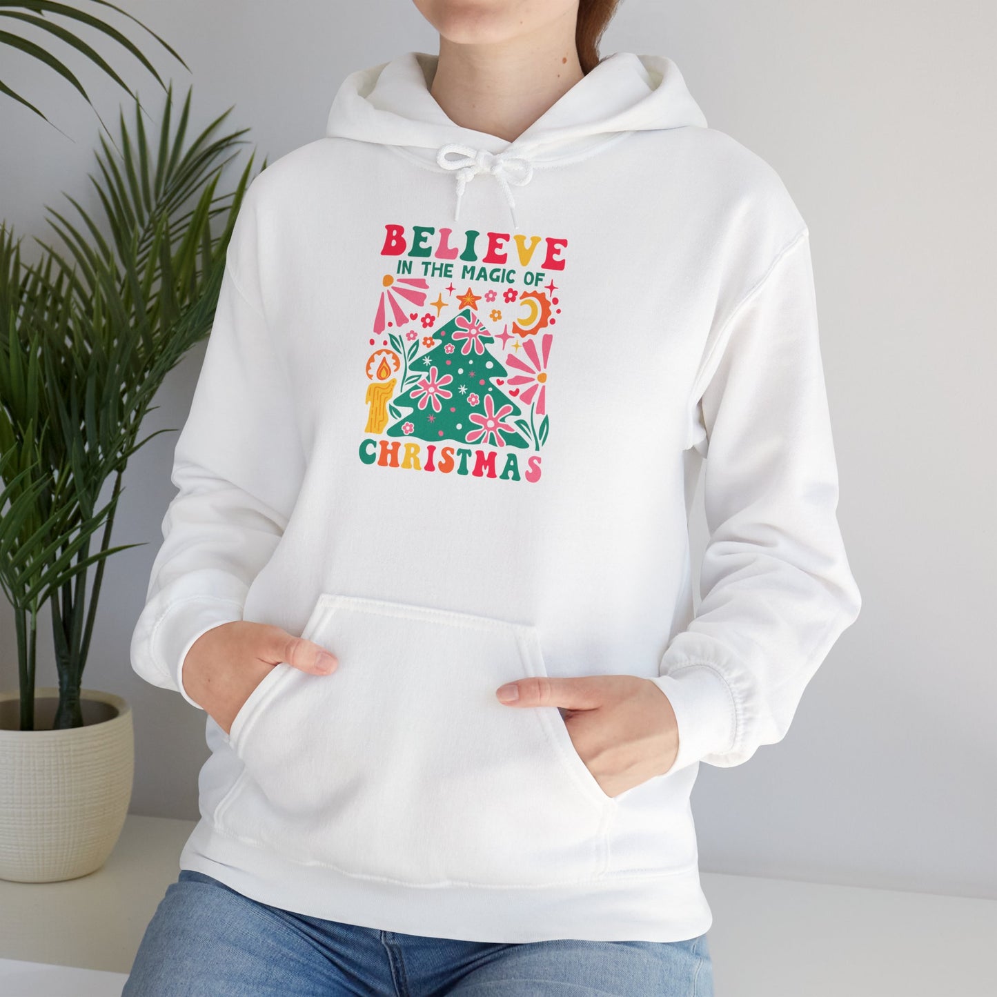 Christmas - Unisex Heavy Blend™ Hooded Sweatshirt - Believe In The Magic Of Christmas