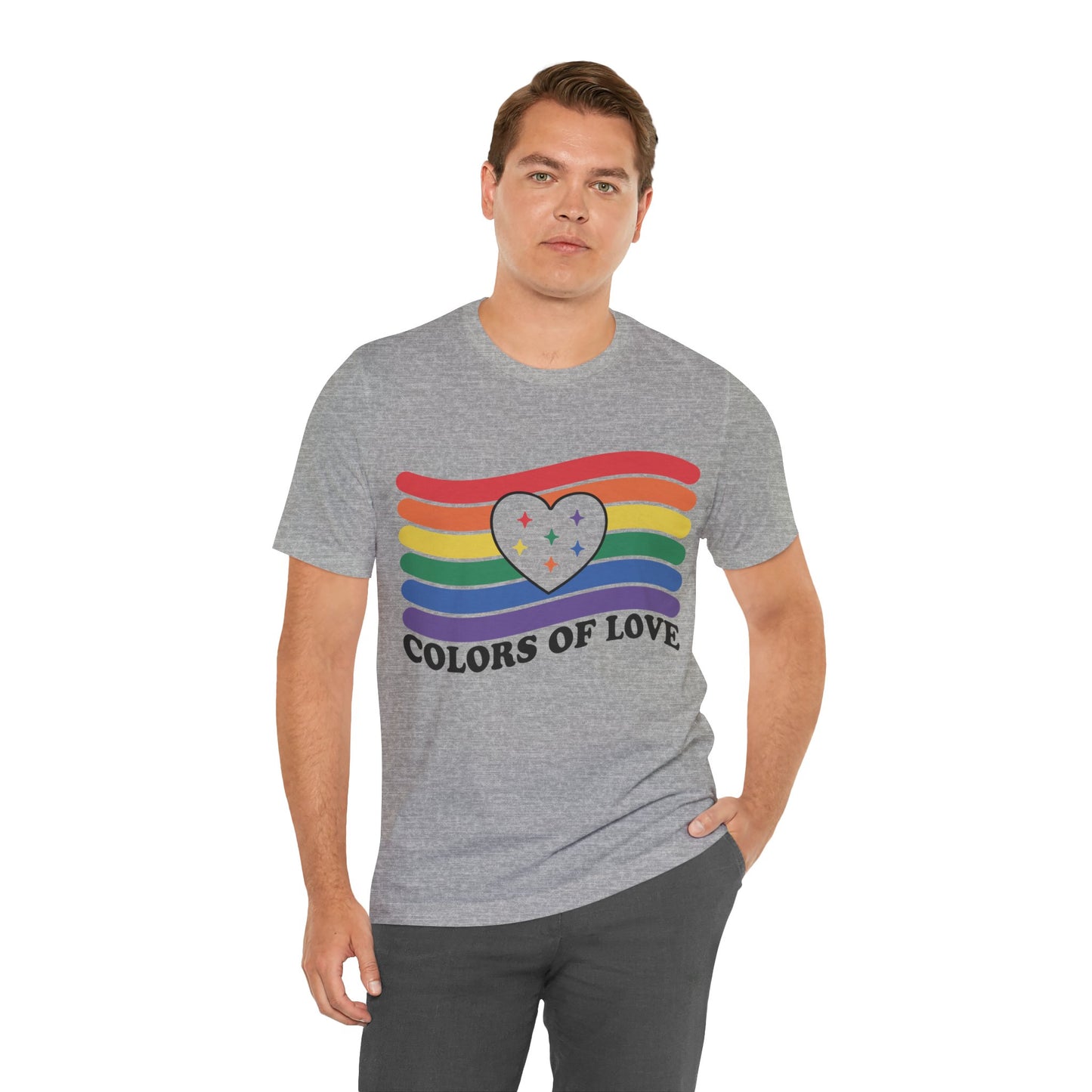 Valentines - Unisex Jersey Short Sleeve Tee - Colors Of Love