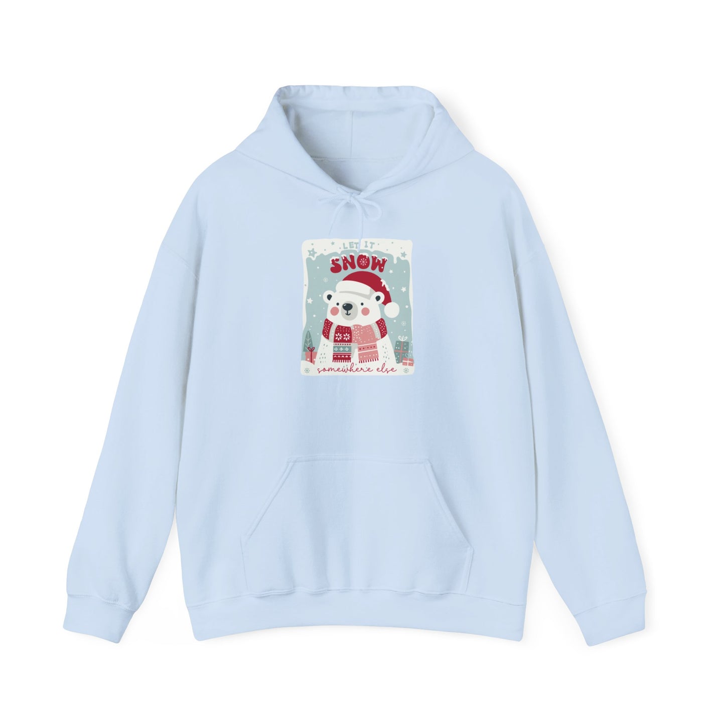 Christmas - Unisex Heavy Blend™ Hooded Sweatshirt - Let It Snow