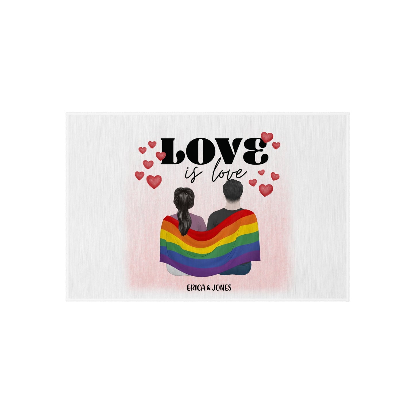 Customized Outdoor Rug - Love Is Love