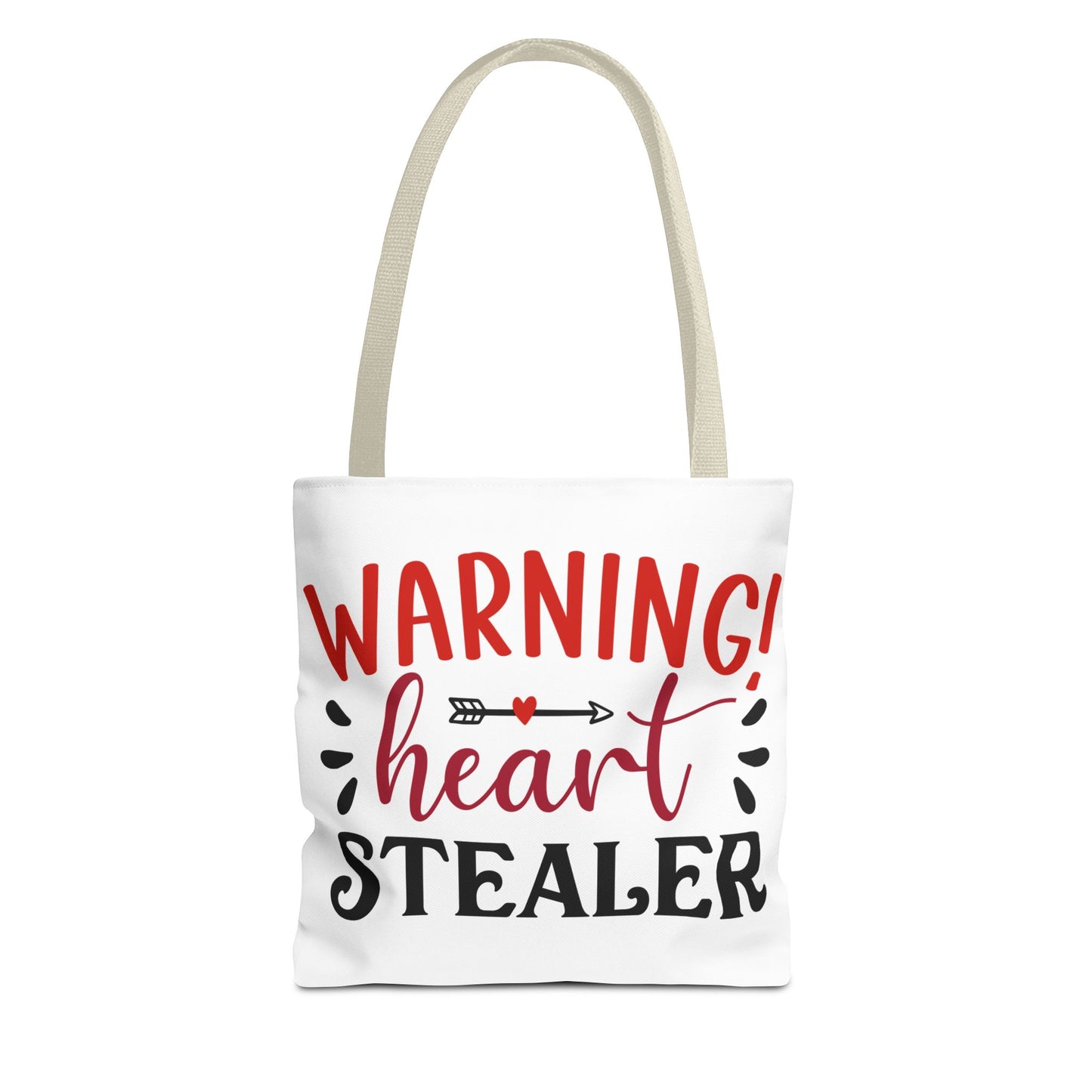 Valentine's - Tote Bag (AOP) - Warning Heart Stealer