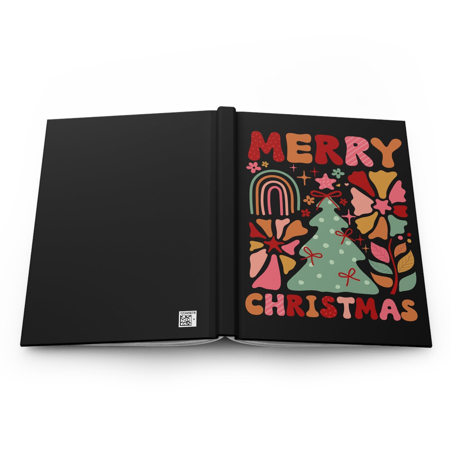 Christmas - Hardcover Journal Matte - Colorful - Christmas Tree