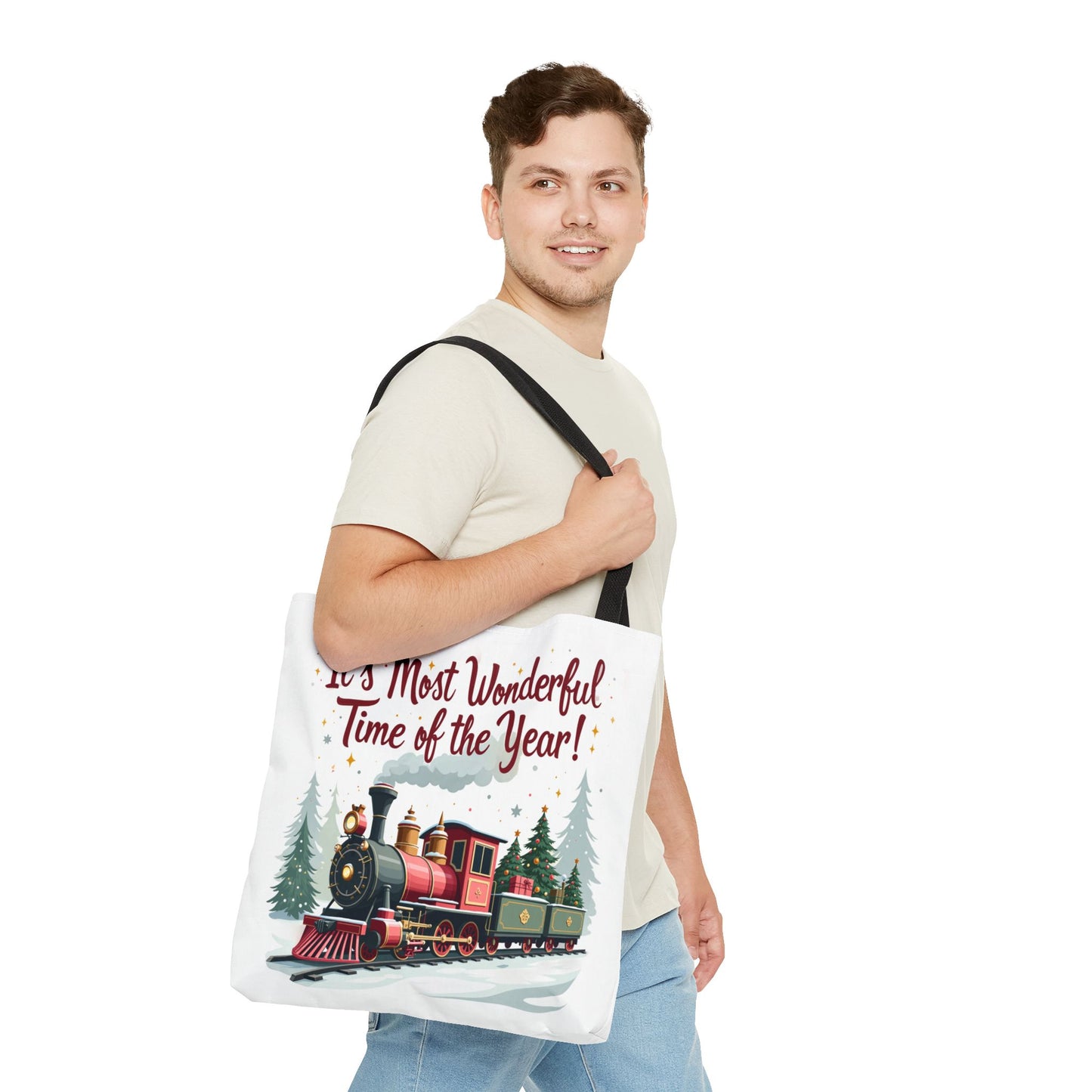 Christmas - Tote Bag (AOP) - It's Most Wonderful Time Of The Year