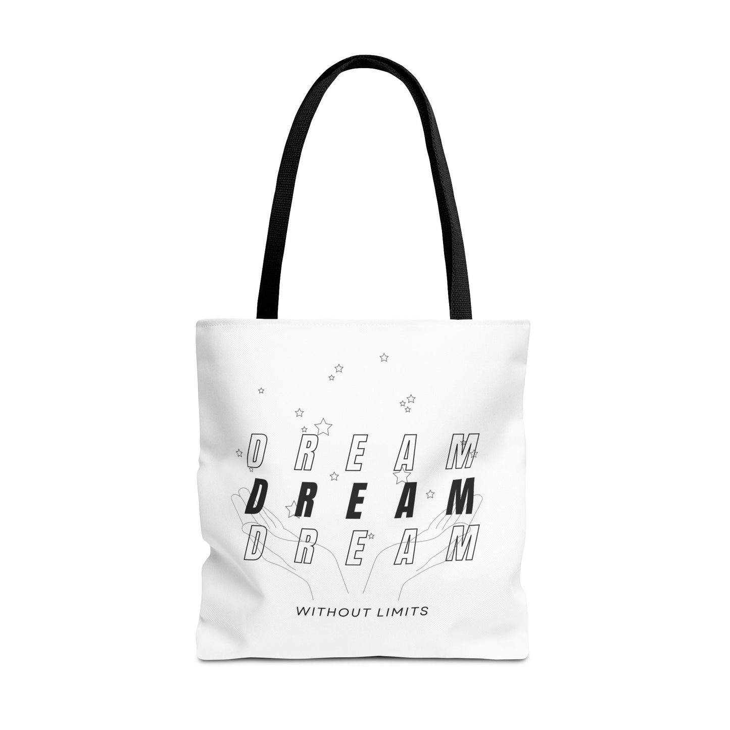 Tote Bag (AOP) - Dream Without Limits - White