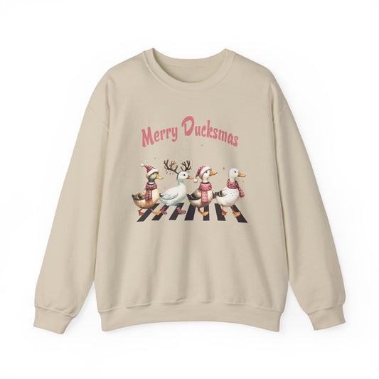 Christmas - Unisex Heavy Blend™ Crewneck Sweatshirt - Merry Duckmas