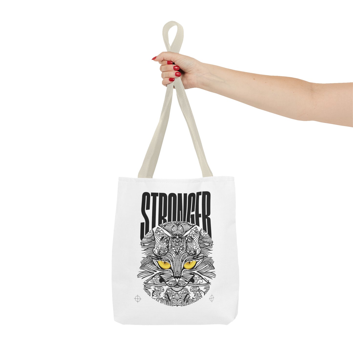 Tote Bag (AOP) - Stronger - White