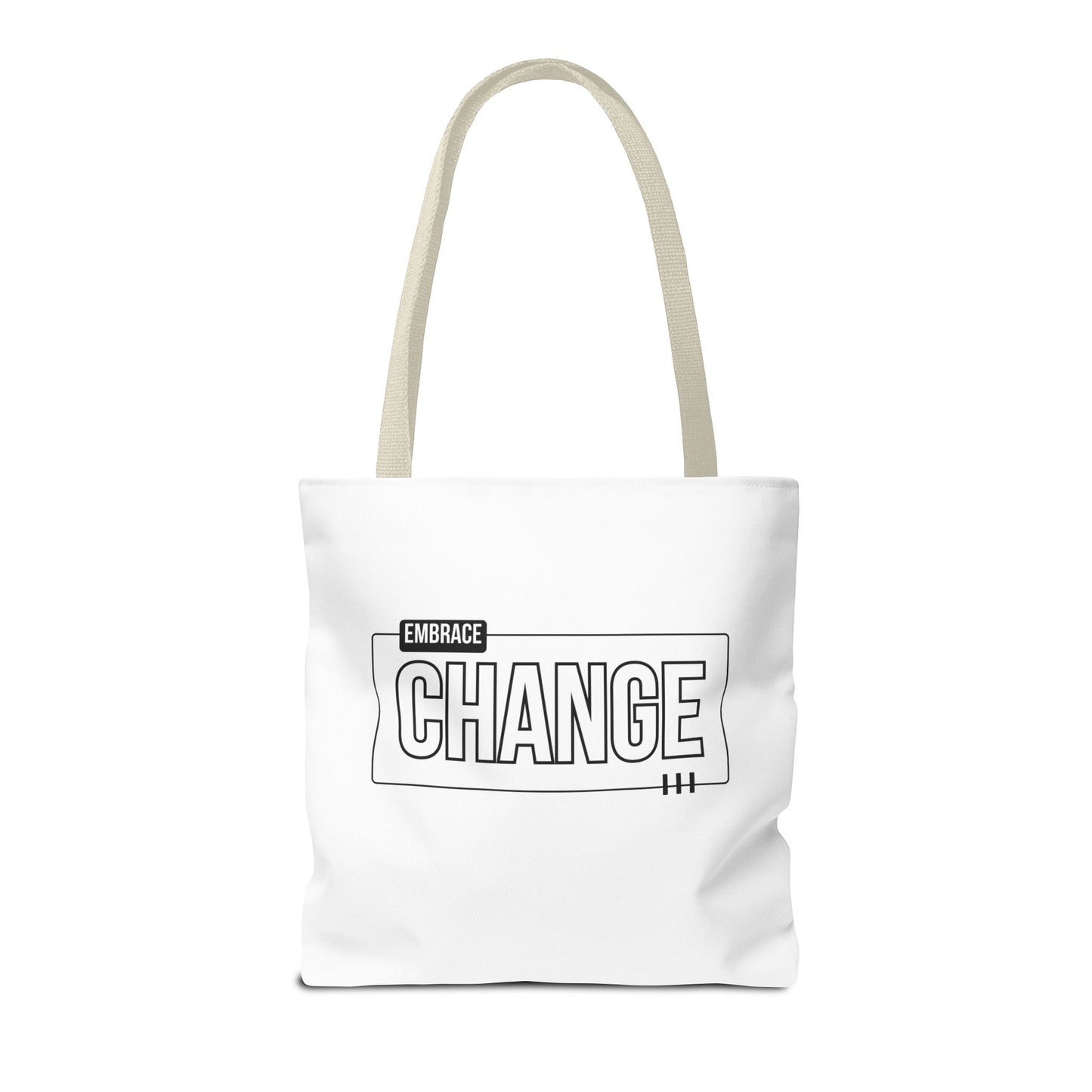 Tote Bag (AOP) - Embrace Change - White