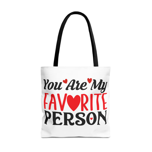 Valentine's - Tote Bag (AOP) - You Are My Favorite Person