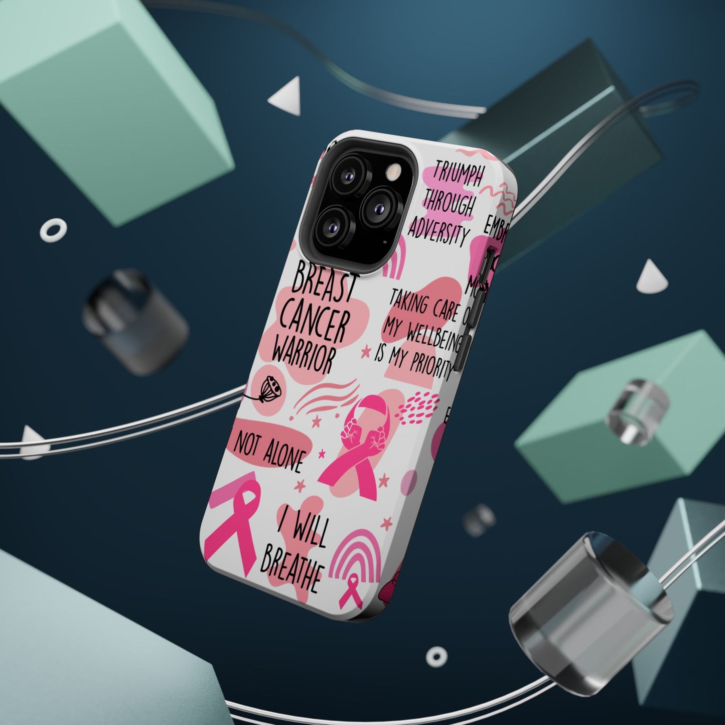 Magnetic Tough Cases - Breast Cancer Warrior