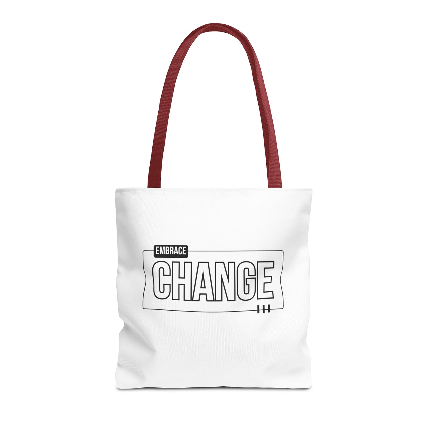 Tote Bag (AOP) - Embrace Change - White