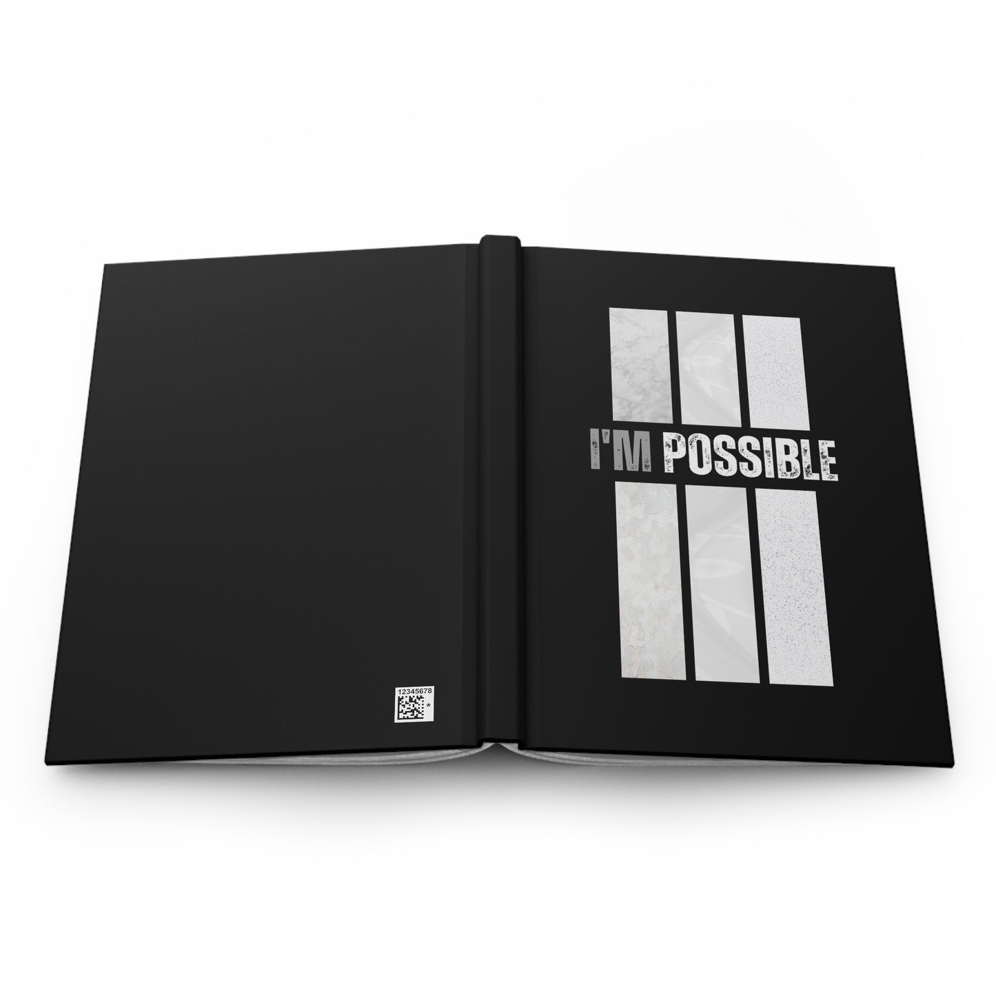 Hardcover Journal Matte -  I'm Possible - Black