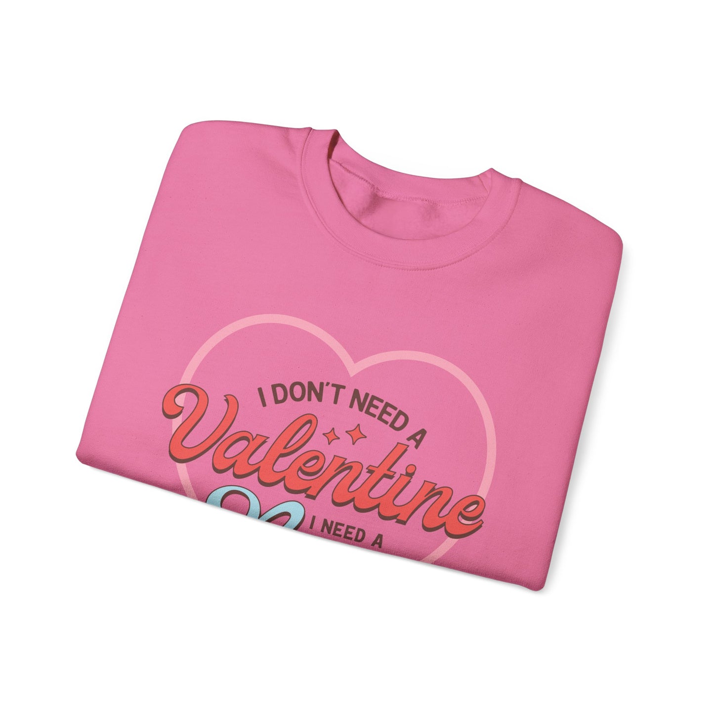 Valentine's - Unisex Heavy Blend™ Crewneck Sweatshirt - Valentine Nap