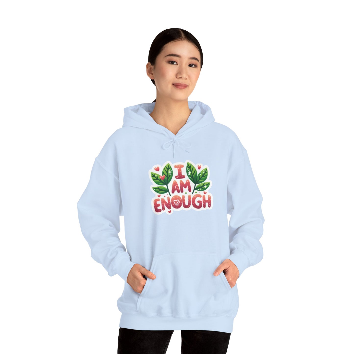 Unisex Heavy Blend™ Hooded Sweatshirt - I AM ENOUGH -