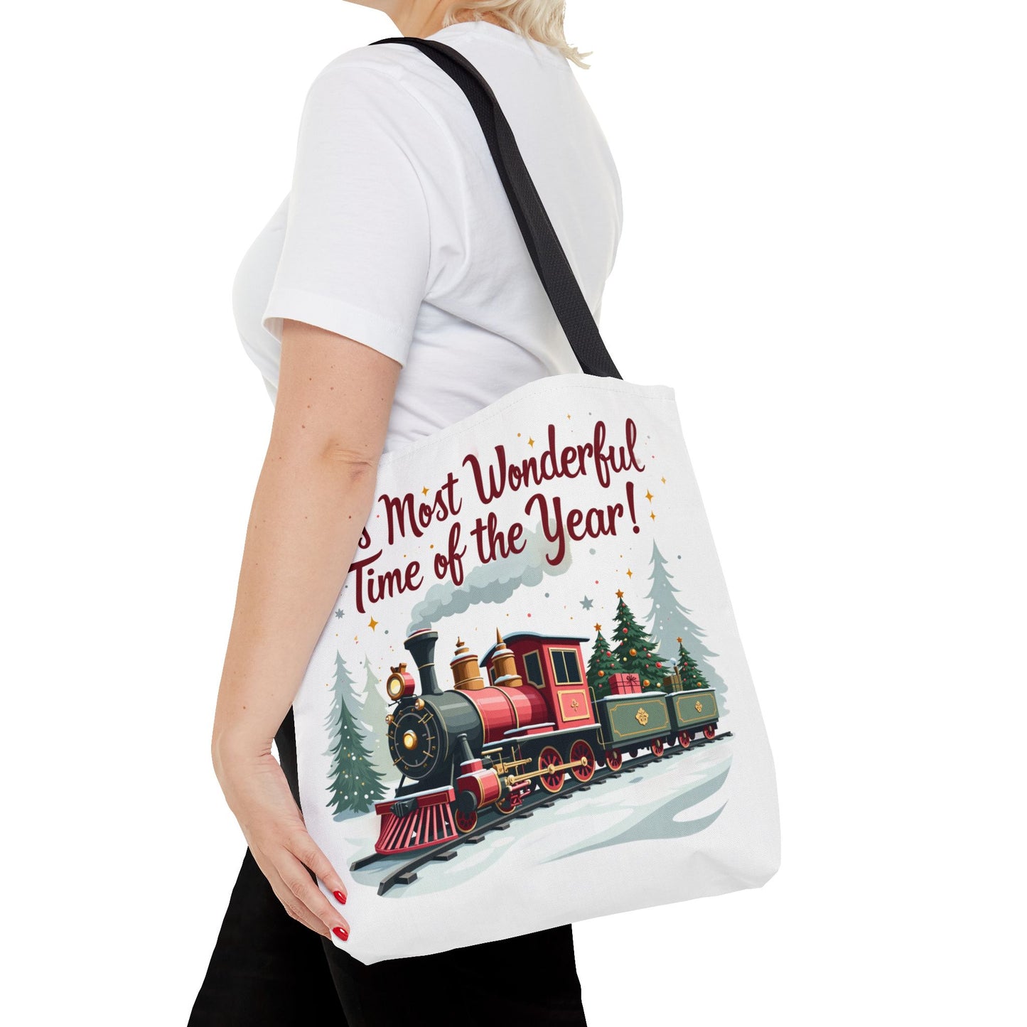 Christmas - Tote Bag (AOP) - It's Most Wonderful Time Of The Year