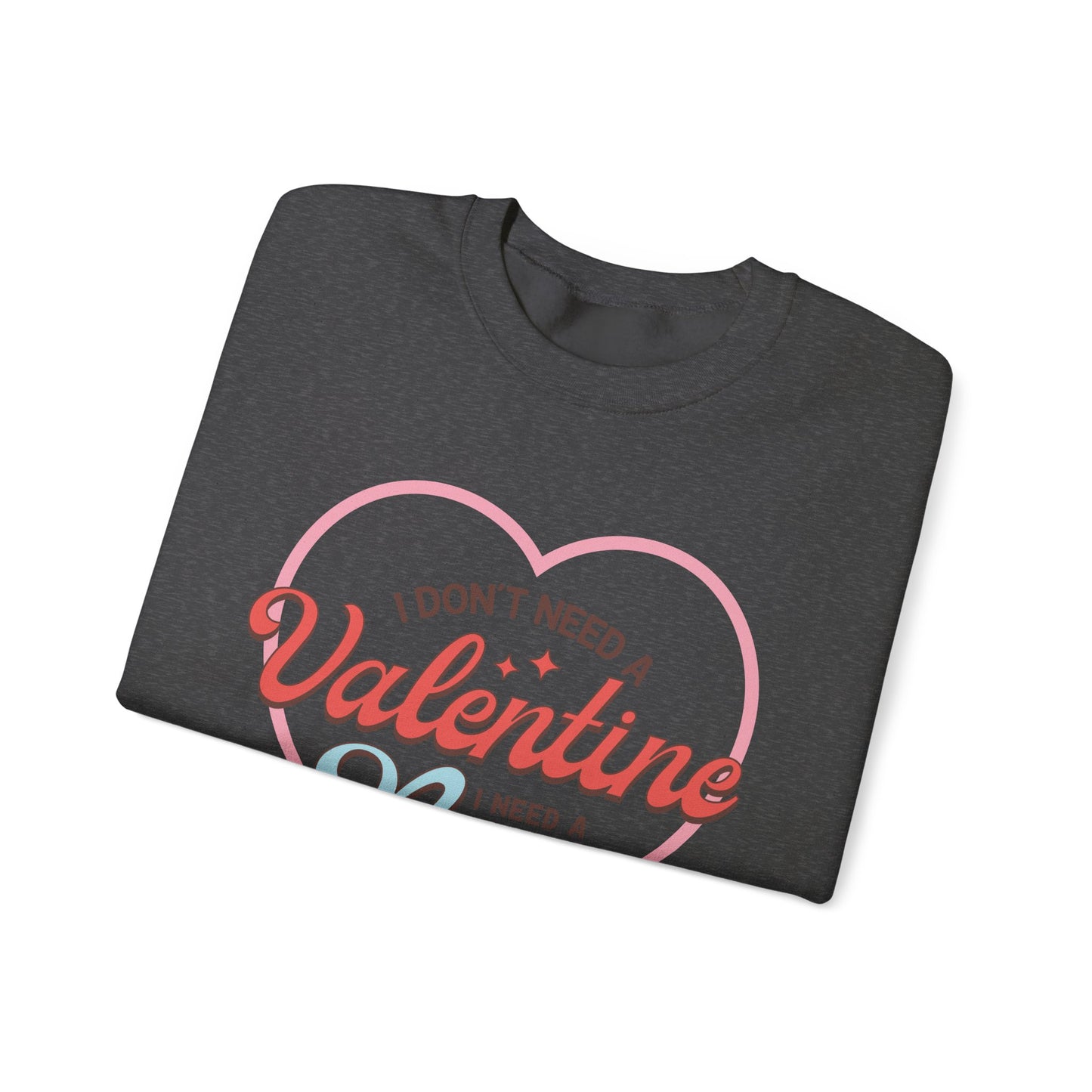 Valentine's - Unisex Heavy Blend™ Crewneck Sweatshirt - Valentine Nap