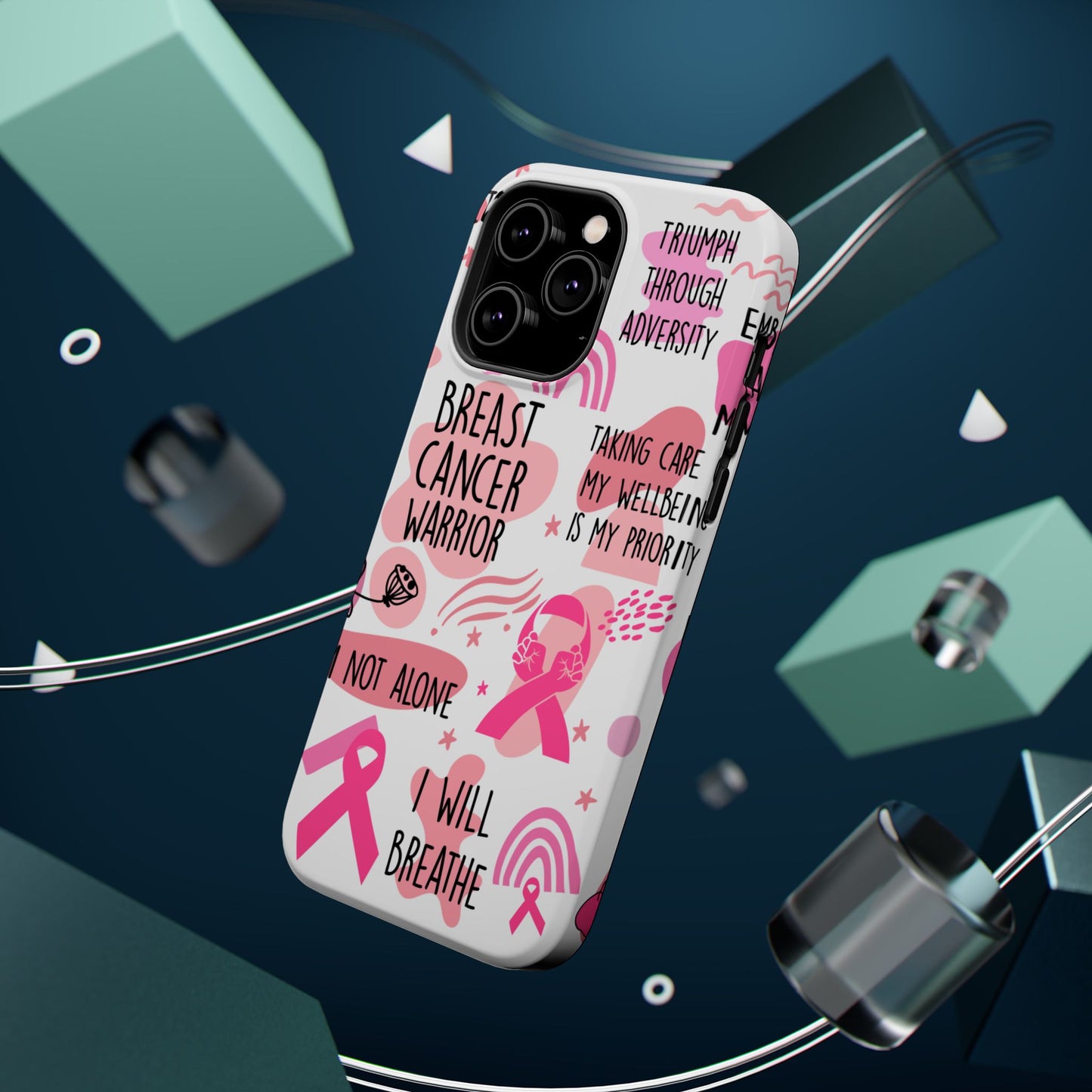 Magnetic Tough Cases - Breast Cancer Warrior