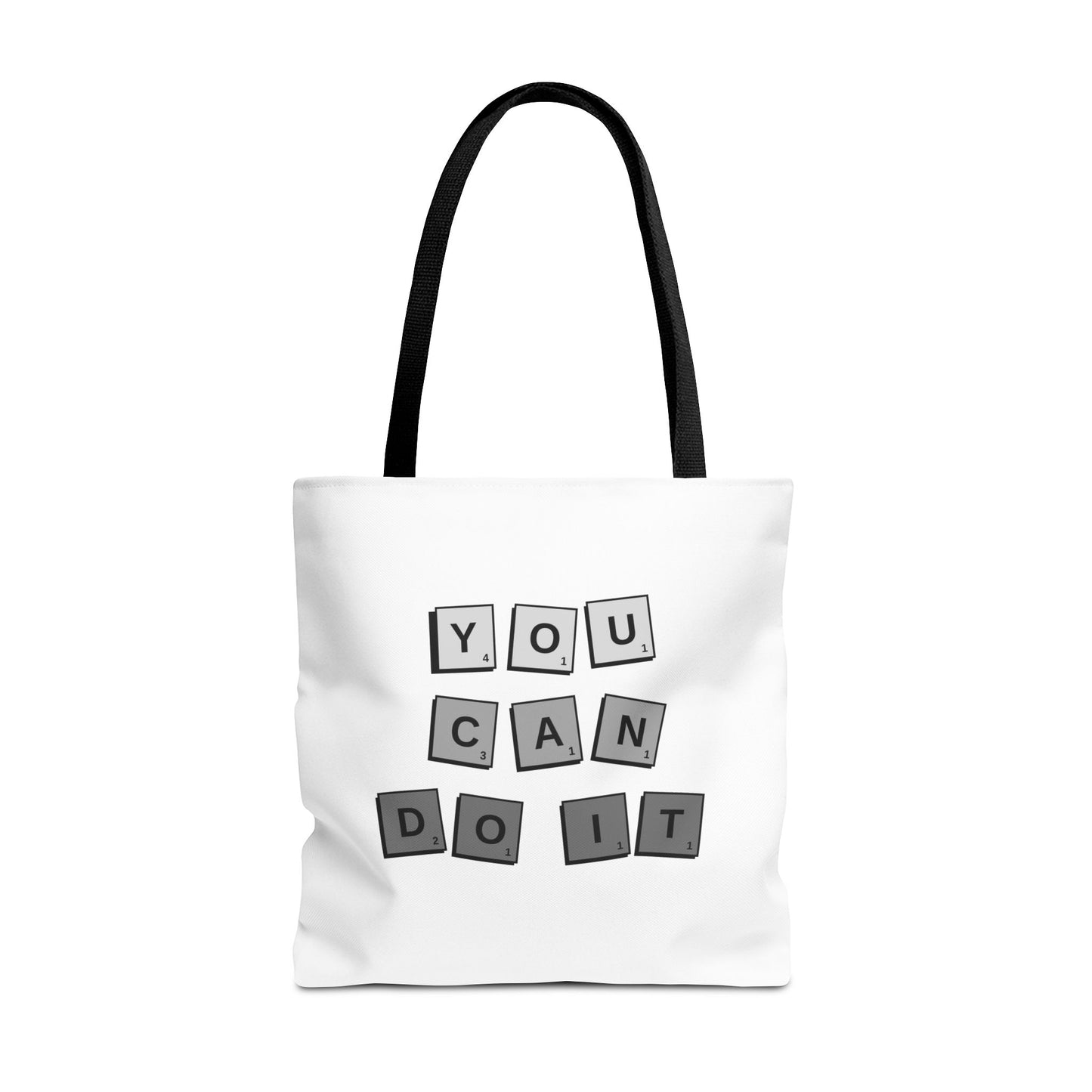 Tote Bag (AOP) - You Can Do It - White