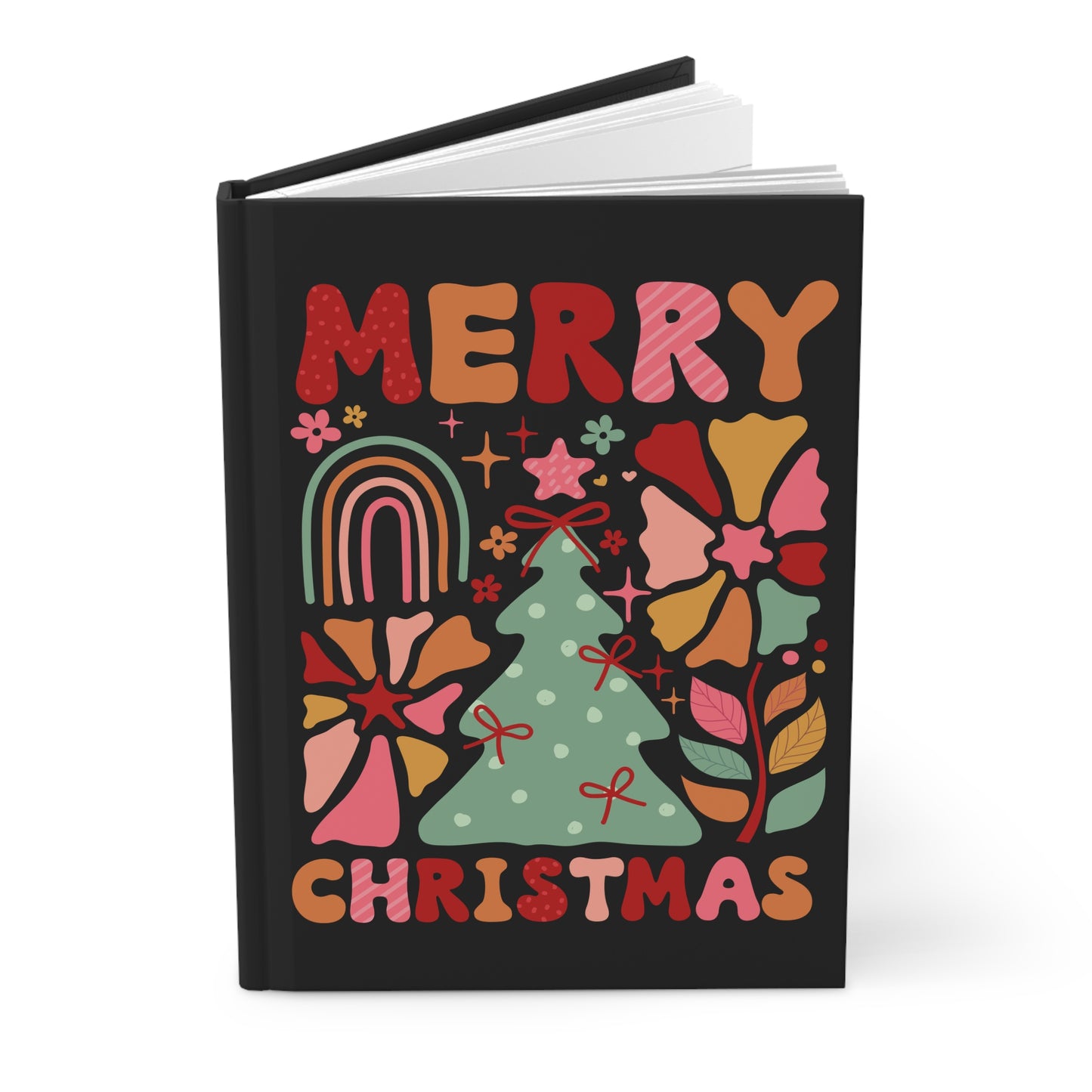 Christmas - Hardcover Journal Matte - Colorful - Christmas Tree