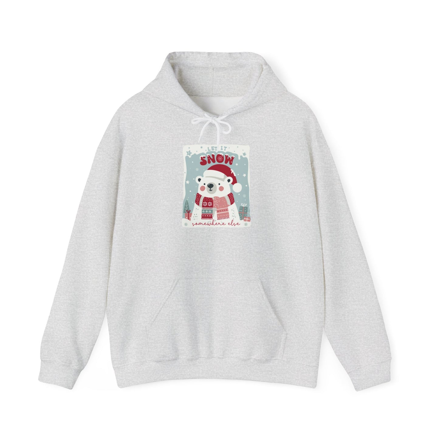 Christmas - Unisex Heavy Blend™ Hooded Sweatshirt - Let It Snow