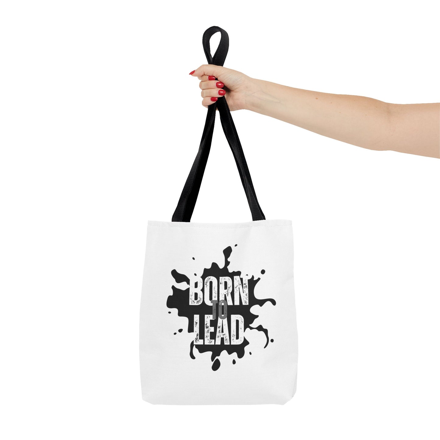 Tote Bag (AOP) - Born To Lead - White